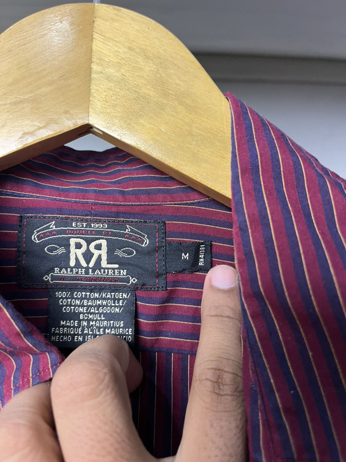 RRL Ralph Lauren Vintage RRL Ralph Lauren Stripe Button up Shirt Size US M / EU 48-50 / 2 - 6 Thumbnail