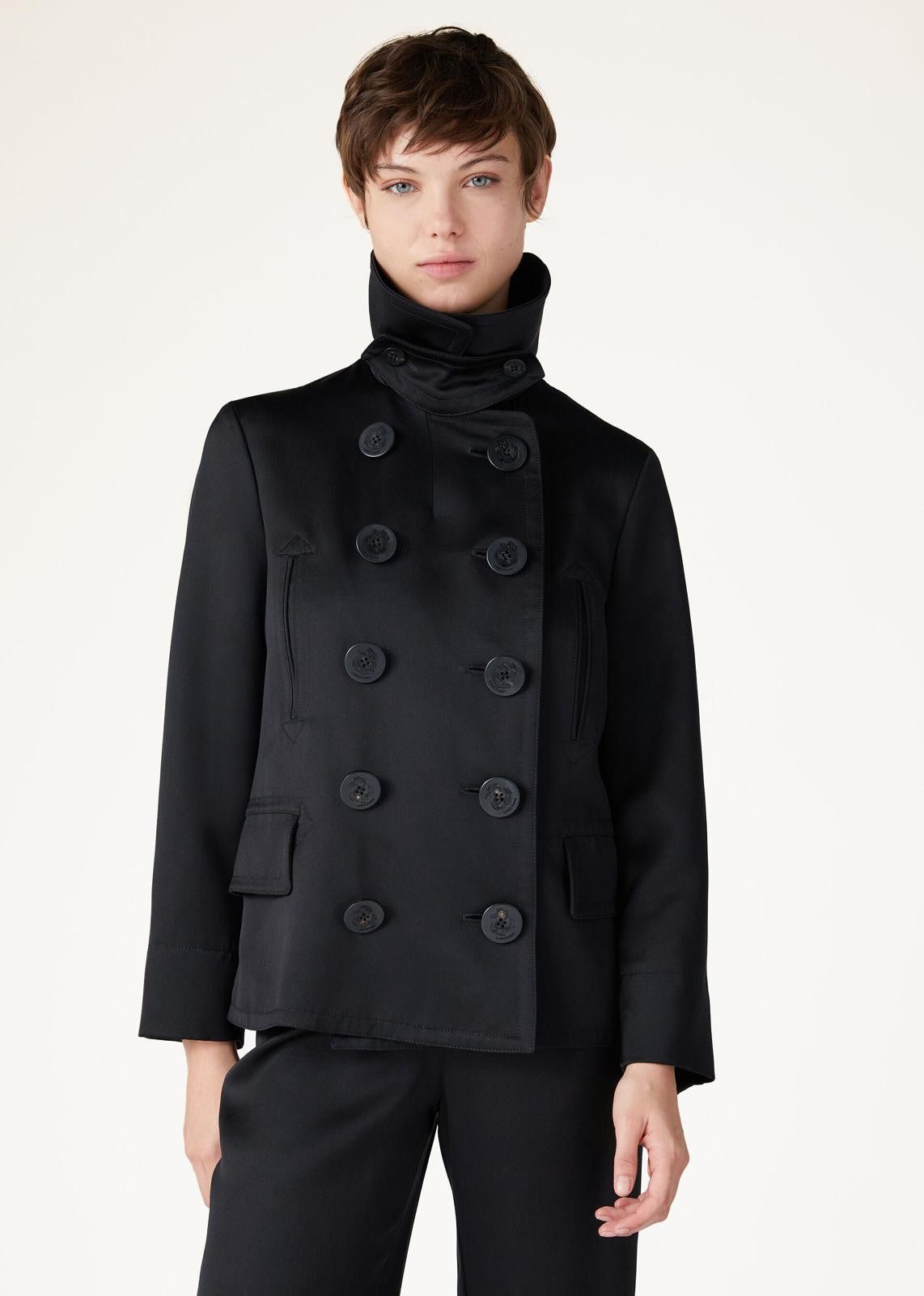 Loro Piana o1srvl11e0425 FAO0521 Candor Coat in Black Size S / US 4 / IT 40 - 7 Thumbnail