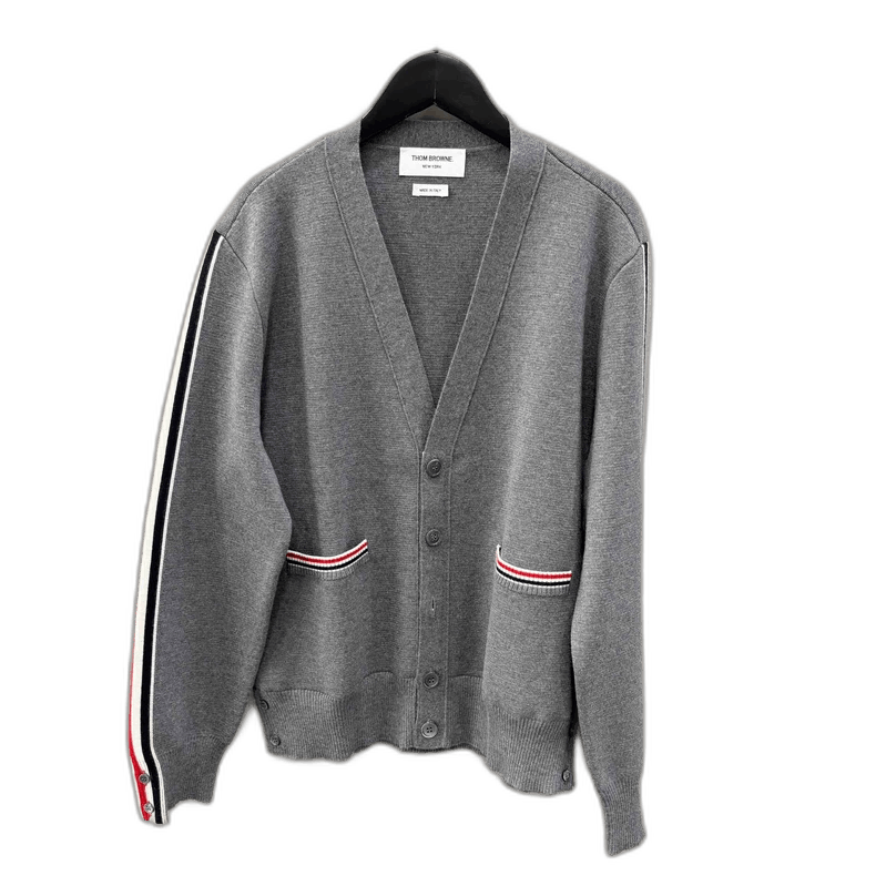 Thom Browne Thom Browne Classic Gray Cardigan Size US M / EU 48-50 / 2 - 1 Thumbnail