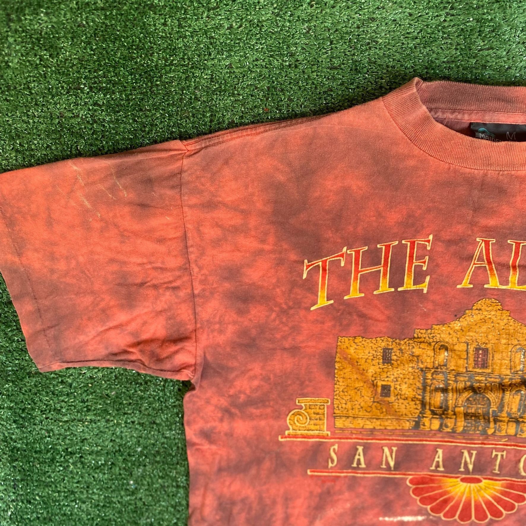 Vintage Vintage 90s Alamo Texas T-Shirt Western Tie Dye Grunge Tee Size US M / EU 48-50 / 2 - 2 Thumbnail