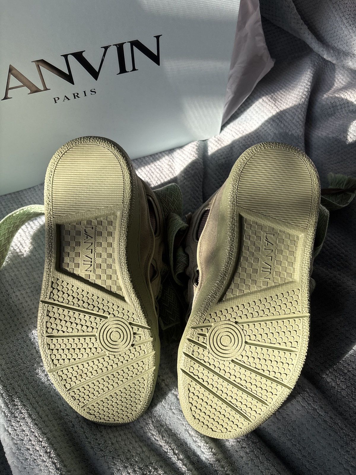Lanvin Lanvin Women’s Curb Sneaker Vert de Gris Size US 7.5 / IT 37.5 - 6 Thumbnail