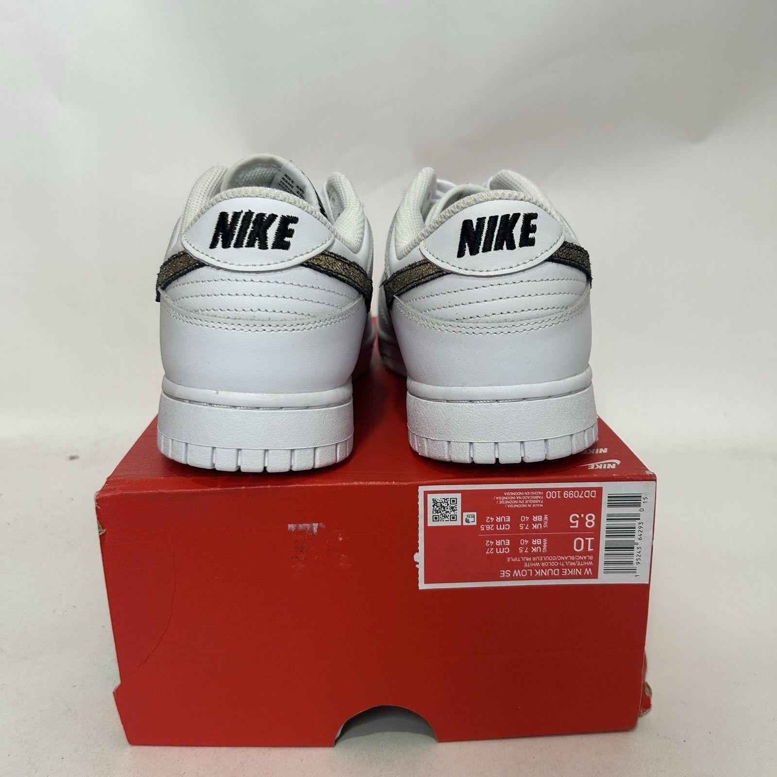 Nike Nike Dunk Low SE WMNS Primal "White Leopard" Size US 10 / IT 40 - 4 Thumbnail