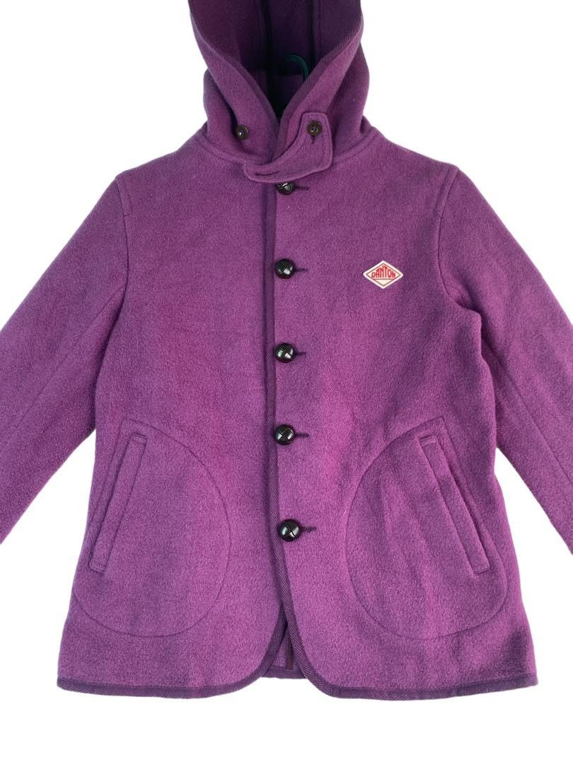 Danton × Vintage Vtg 90s rare DANTON duffle coat wool button up jacket Size XS / US 0-2 / IT 36-38 - 3 Thumbnail