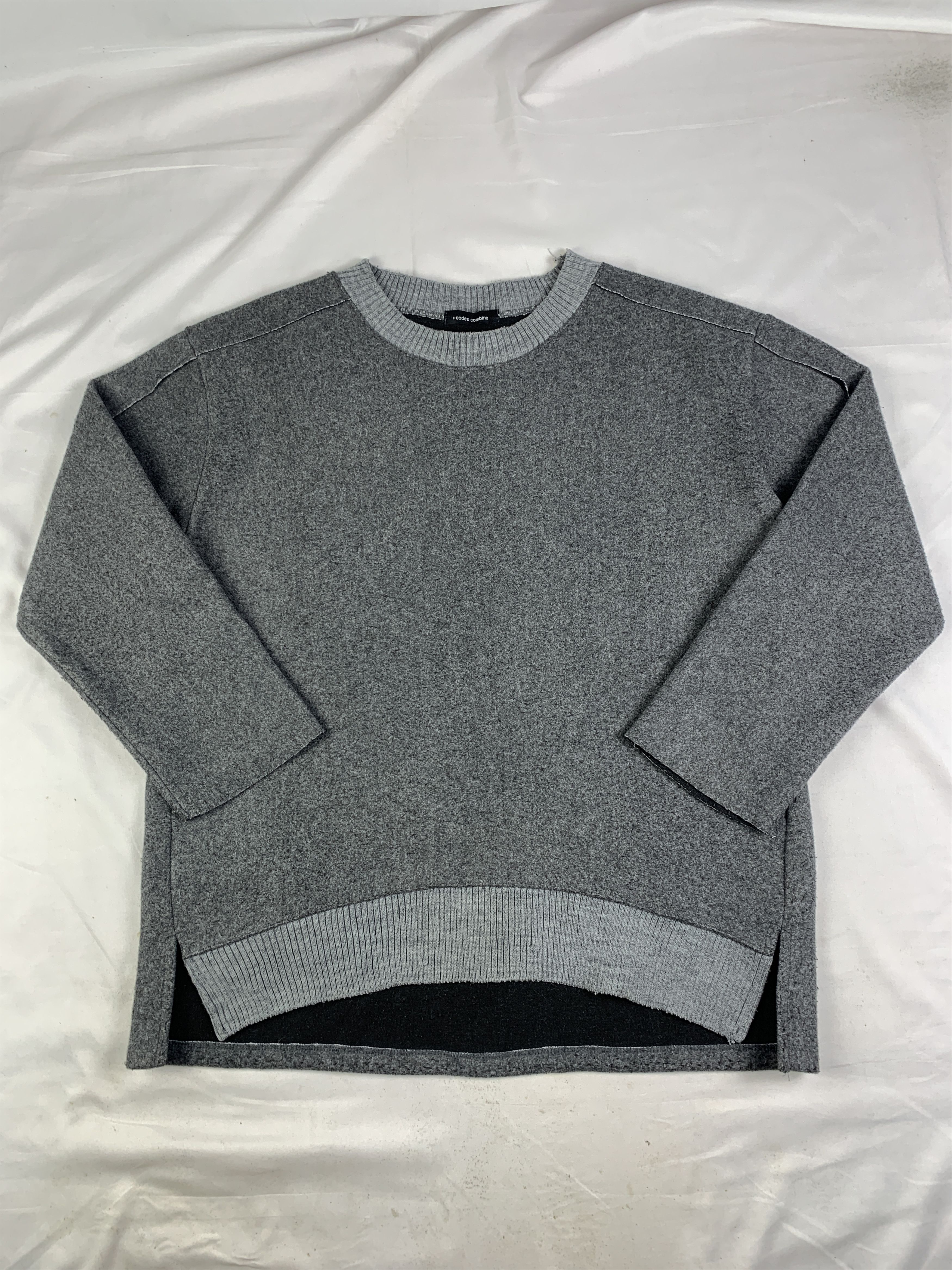 Codes Combine ::codes combine Charcoal Fleece Stiff Sweater (L) Size US L / EU 52-54 / 3 - 1 Thumbnail