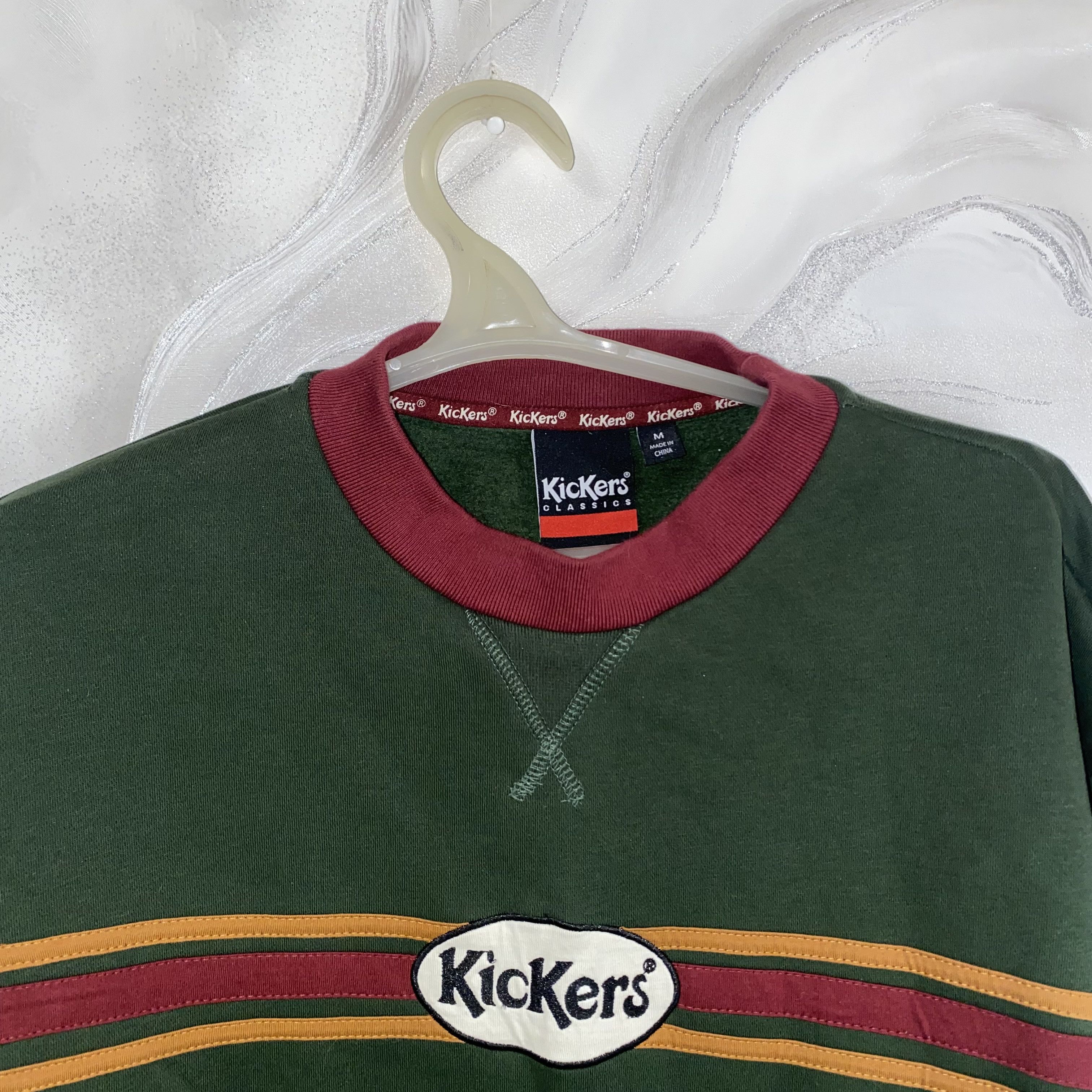 Kickers Kickers Oval Logo Sweatshirt in Green Size M Size US M / EU 48-50 / 2 - 4 Thumbnail