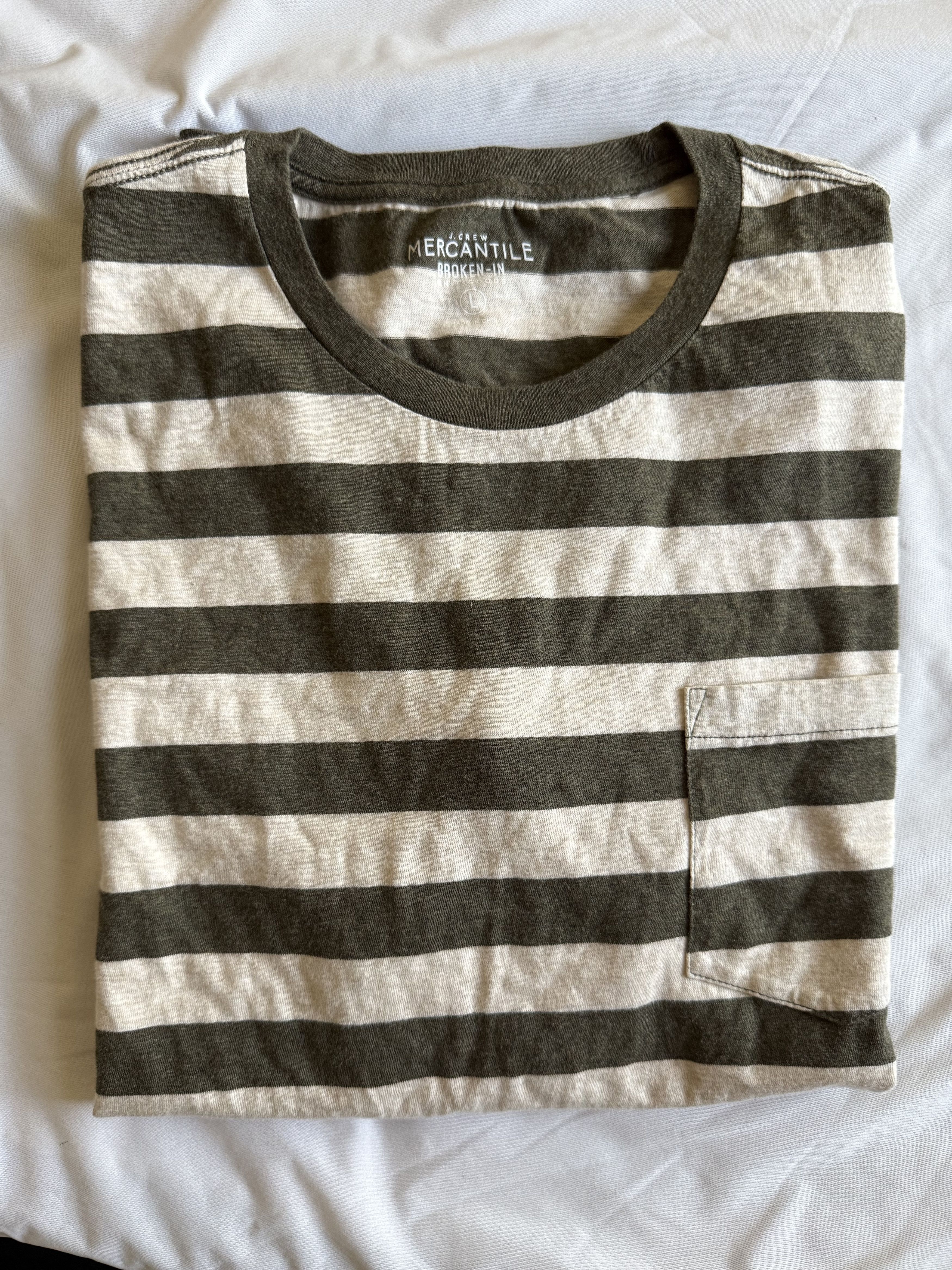 J.Crew J. Crew mercantile striped pocket tee shirt large $48 Size US L / EU 52-54 / 3 - 3 Thumbnail