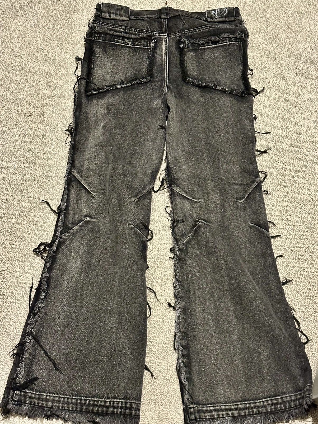 No Faith Studios Flared Denim 001 Black Size US 32 / EU 48 - 2 Thumbnail