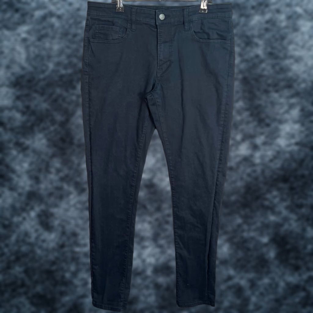 Uniqlo Uniqlo Womens Stretch Skinny Jeans 32 x 34 Navy Blue Cotton Blend Size 24" / US 00 / IT 34 - 1 Thumbnail