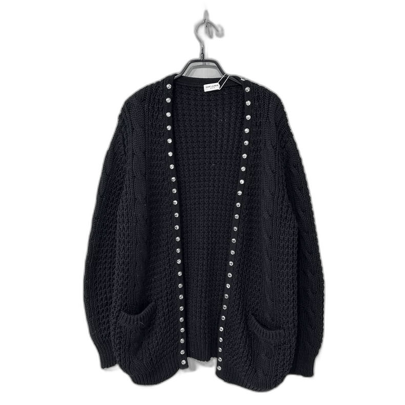 Yves Saint Laurent Saint Laurent Knit Cardigan with Studs-2506 Size XS / US 0-2 / IT 36-38 - 1 Thumbnail