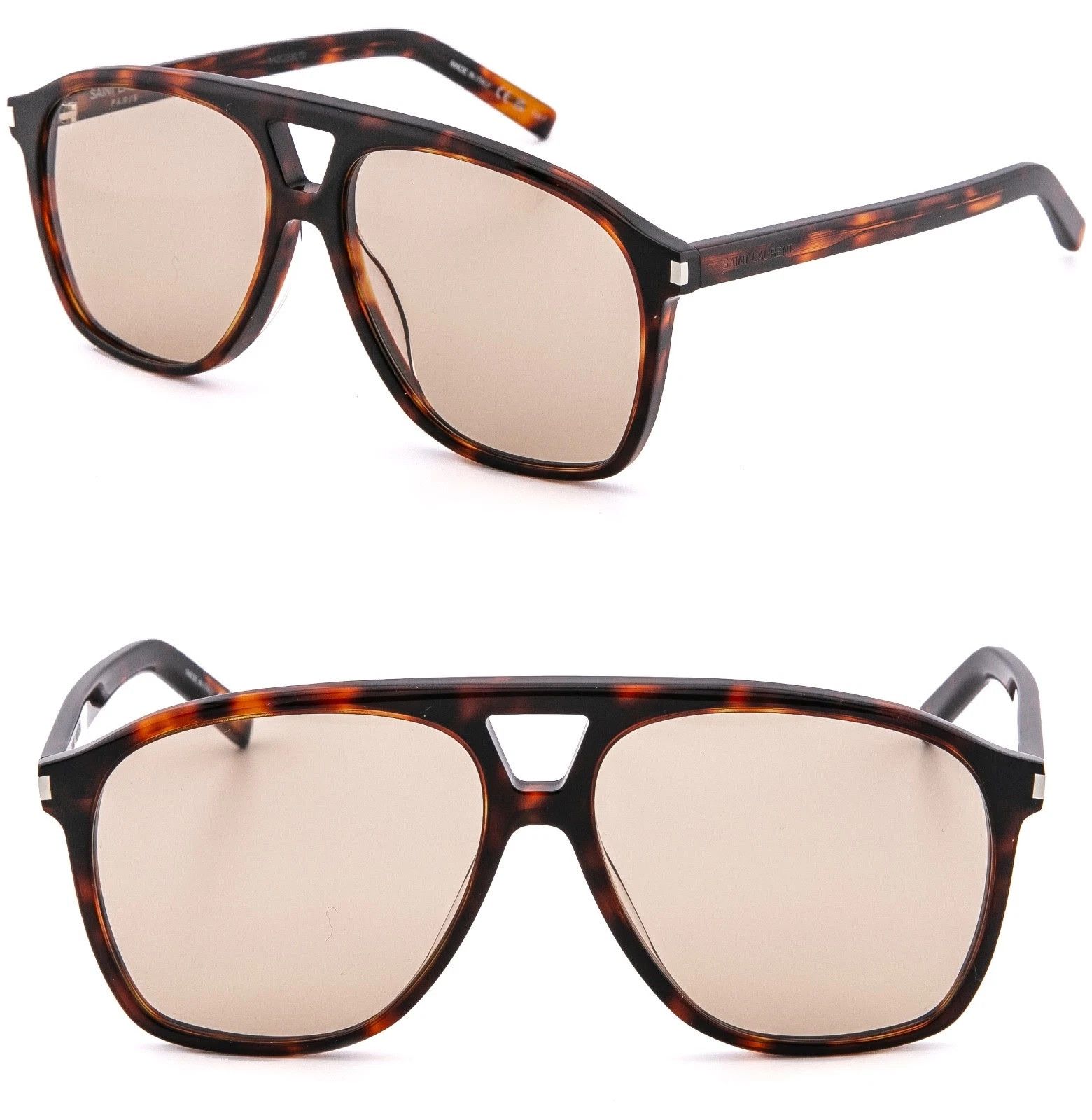 Saint Laurent Paris SAINT LAURENT DUNE SL 596 SL596 Aviator Sunglasses 003 Size ONE SIZE - 1 Thumbnail