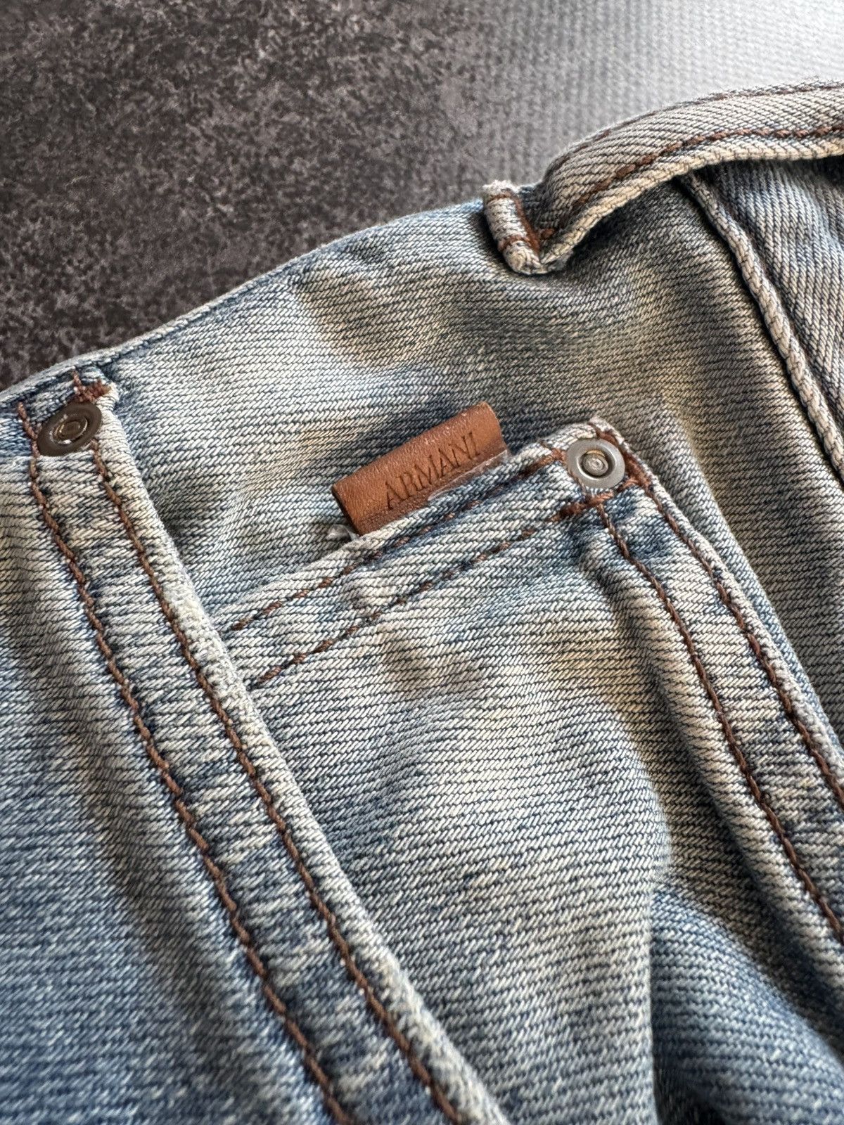 Armani ARMANI VINTAGE METAL LOGO JEANS IF SIX WAS NINE LGB GLAMOUR Size US 32 / EU 48 - 6 Thumbnail