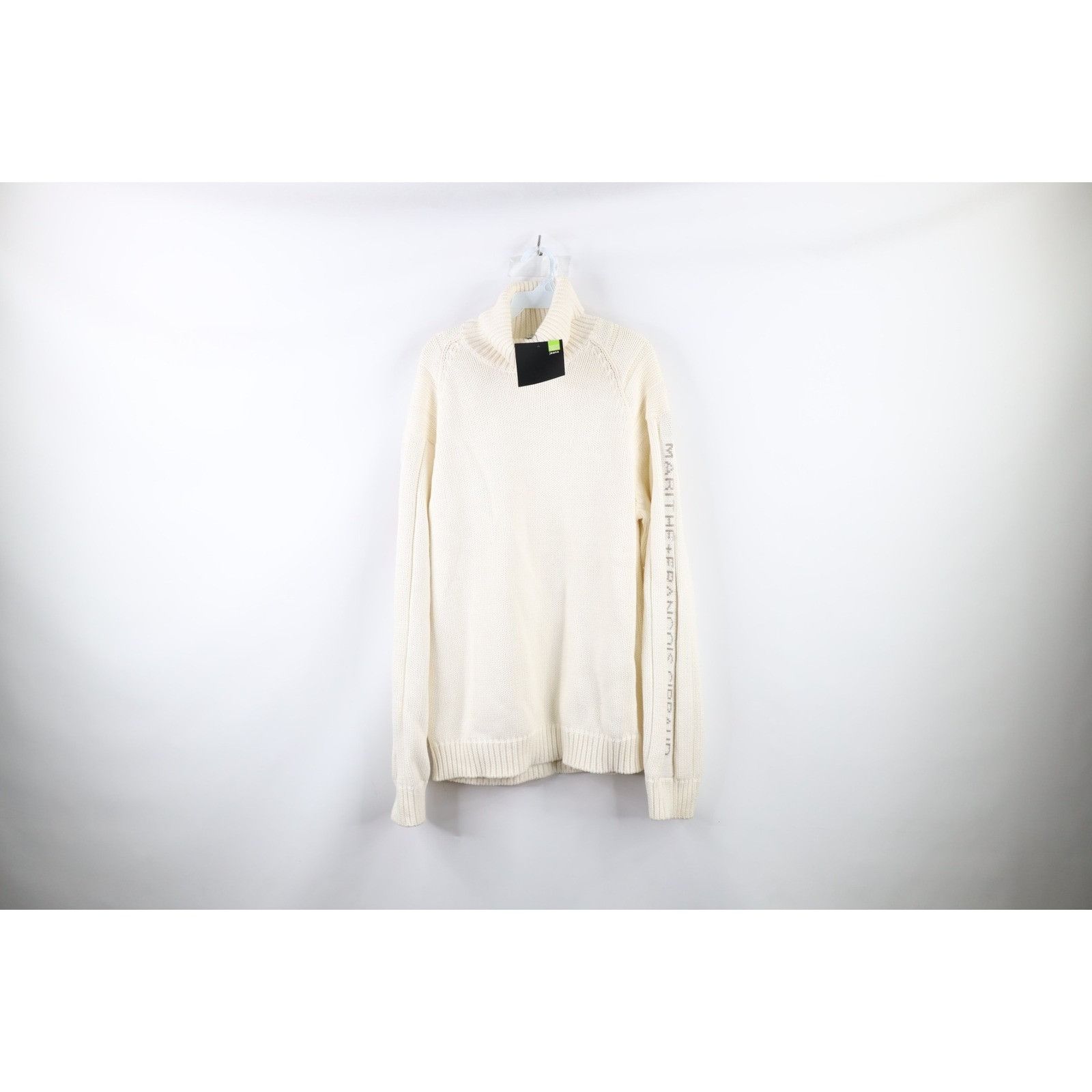 Marithe + Francois Girbaud NOS Vintage 90s Marithe Francois Girbaud Turtleneck Sweater Size US L / EU 52-54 / 3 - 1 Thumbnail