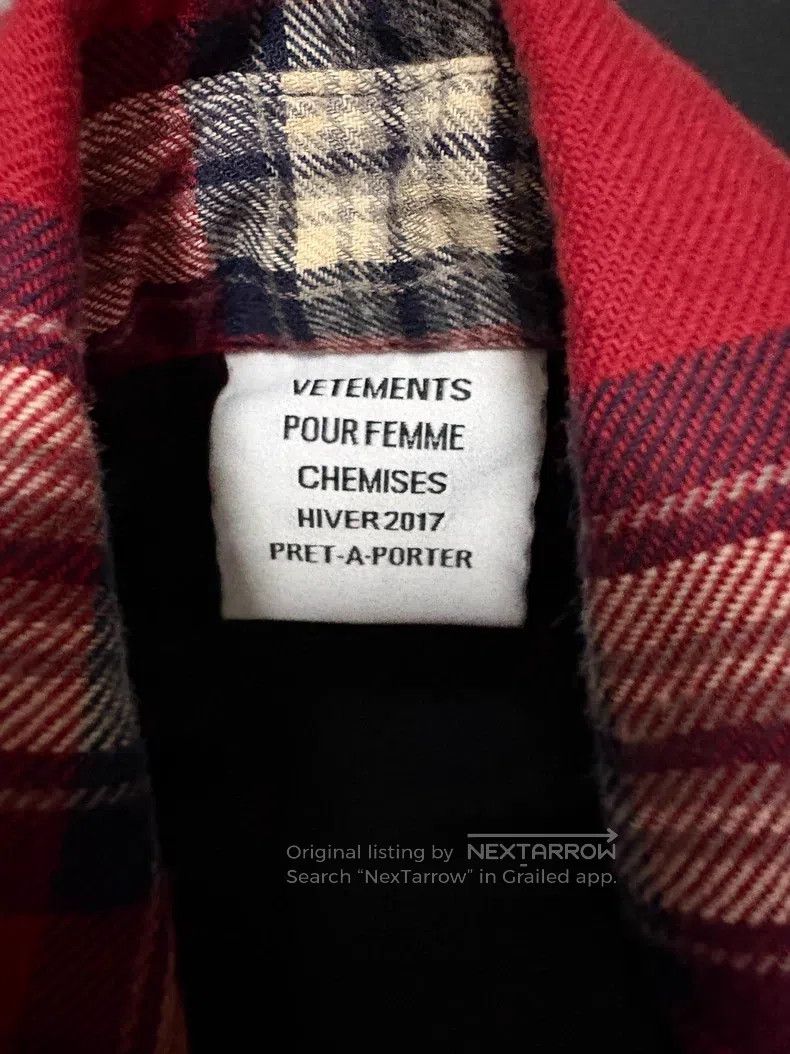 Vetements VETEMENTS Ring Shoulder Flannel Cotton Coat Size US S / EU 44-46 / 1 - 2 Thumbnail