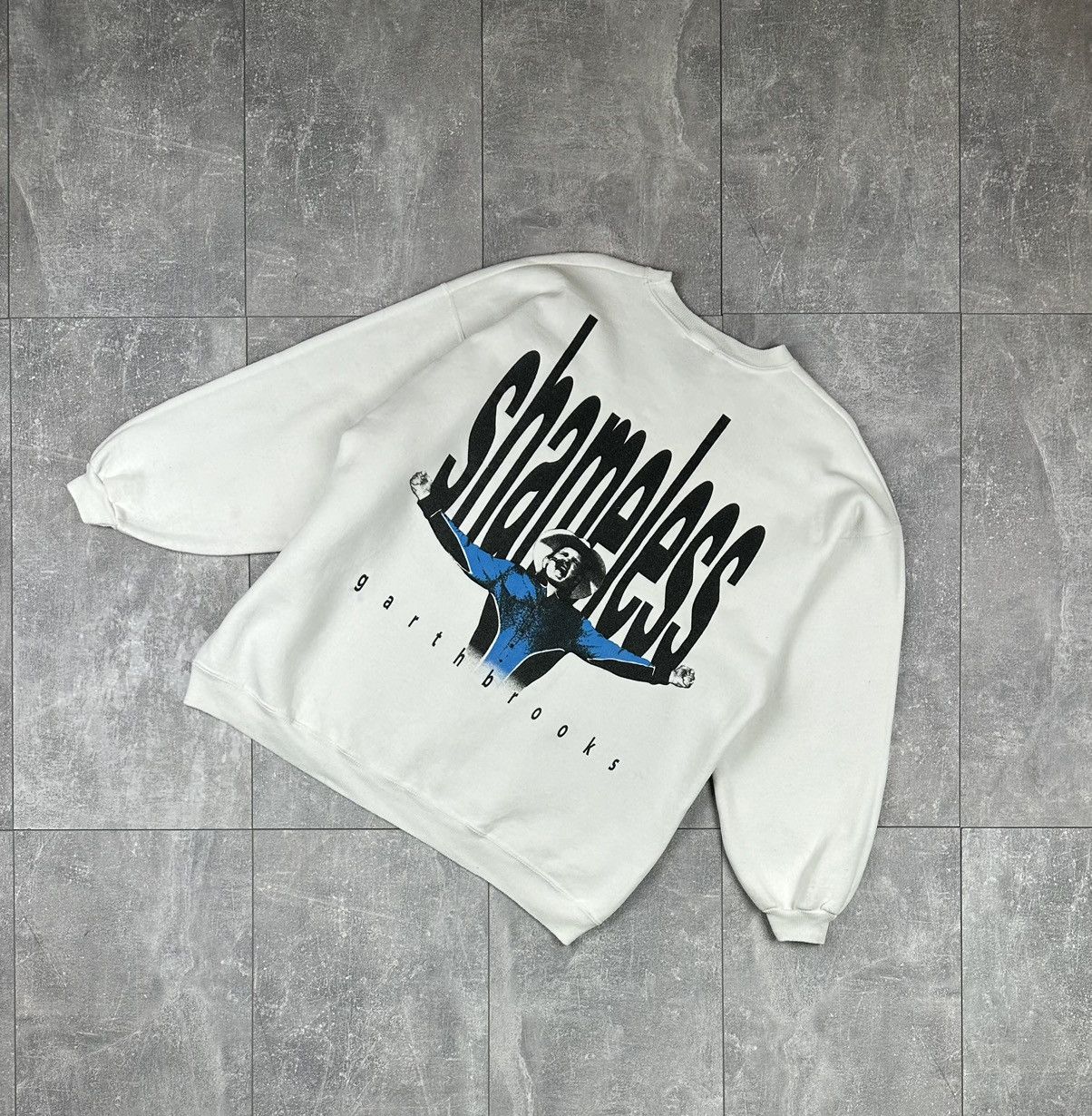 Hanes Garth Brooks Ropin The Wind Band Tour Crewneck Sweatshirt Size US XL / EU 56 / 4 - 1 Thumbnail