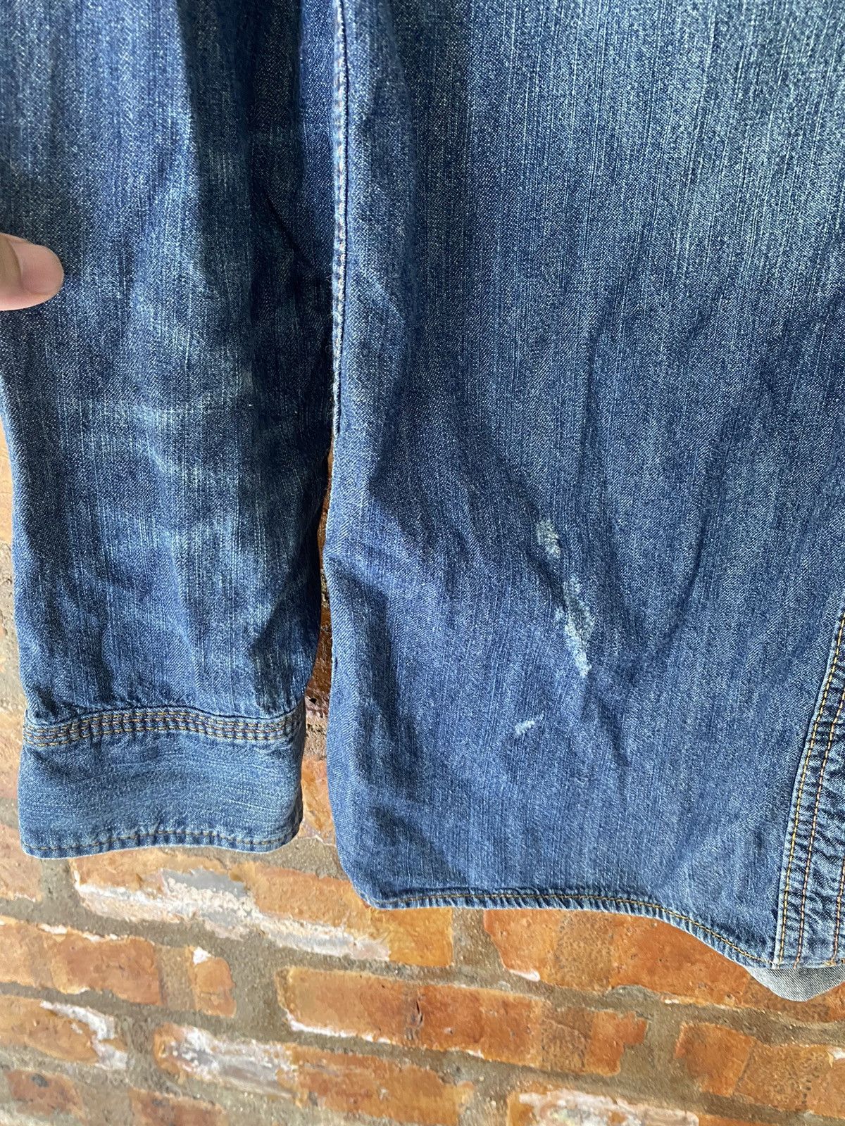 GOA Vtg G.O.A distressed wash western shirt Size US S / EU 44-46 / 1 - 8 Thumbnail
