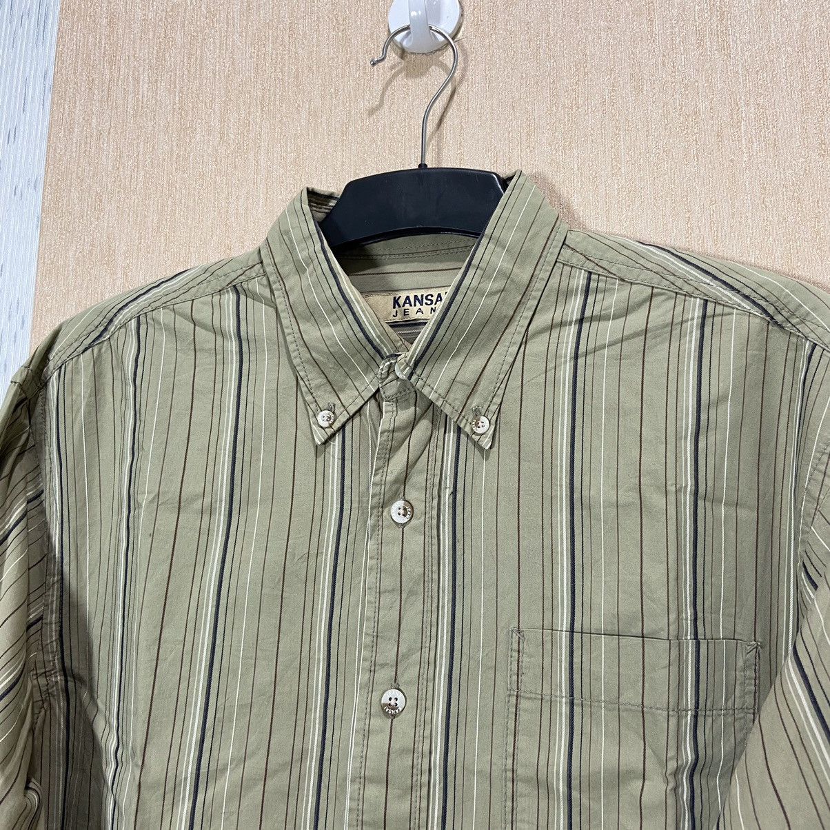 Japanese Brand Kansai Yamamoto Striped Shirt Size US M / EU 48-50 / 2 - 3 Thumbnail