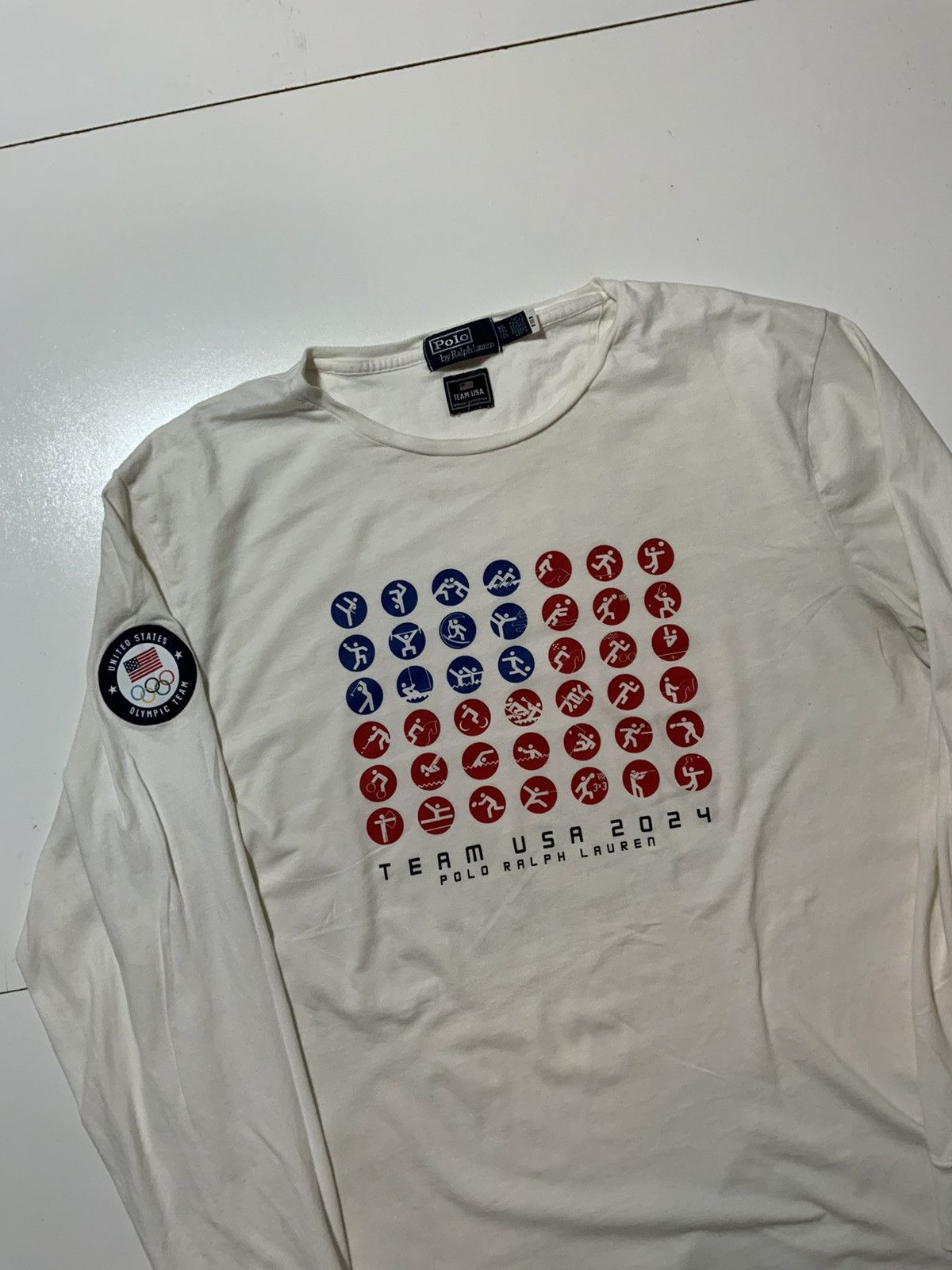 Polo Ralph Lauren × USA Olympics Polo Ralph Lauren Team USA 2024 Olympic Sports L/S T-Shirt Size US XXL / EU 58 / 5 - 3 Thumbnail