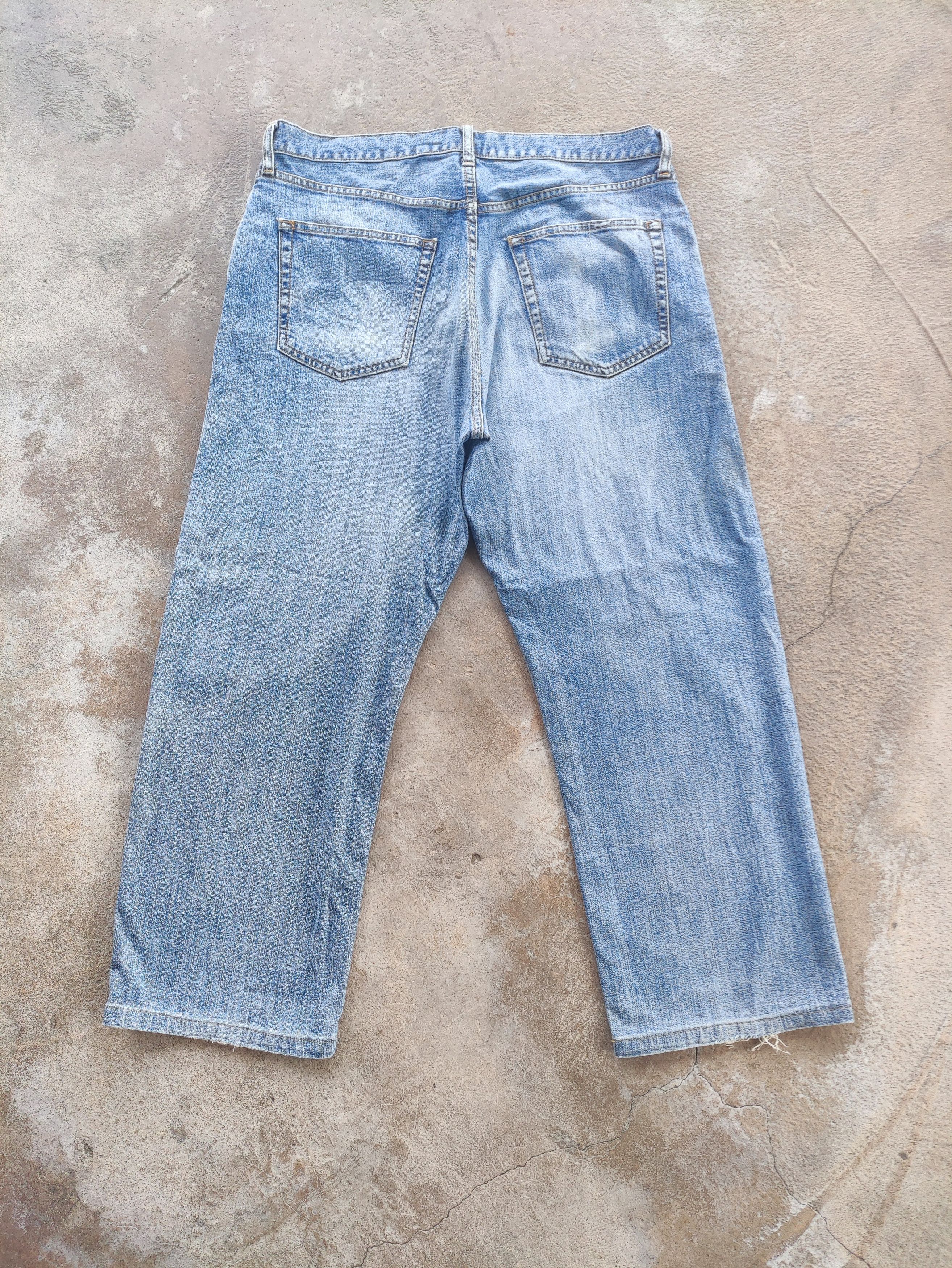Japanese Brand Vintage Japanese Brand Baggy Denim Faded Pants Size US 35 - 8 Thumbnail