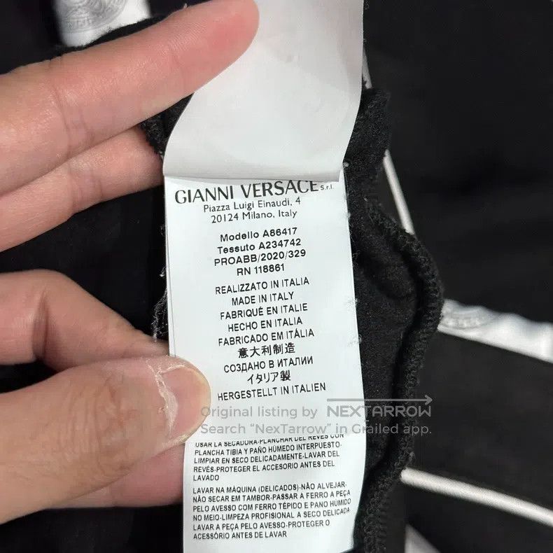 Versace Versace Velvet half-zip sweatshirt pullover long sleeves Size US XXL / EU 58 / 5 - 6 Thumbnail