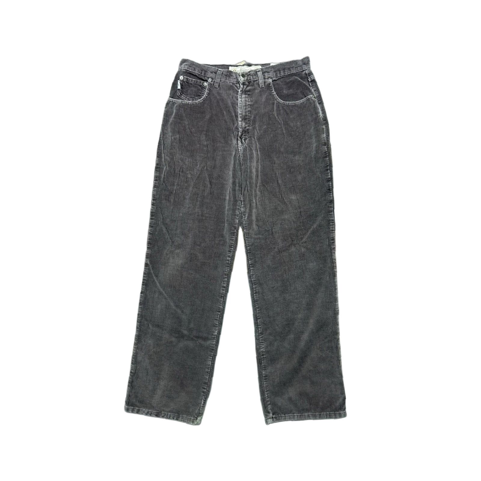 Vintage VINTAGE Road Rags Corduroy Pants 90s Y2K Women’s Straight Wide Leg 11 Regular Gray 31x31 Boys? No, keep gender: Womens Size 32" / US 10 / IT 46 - 1 Thumbnail
