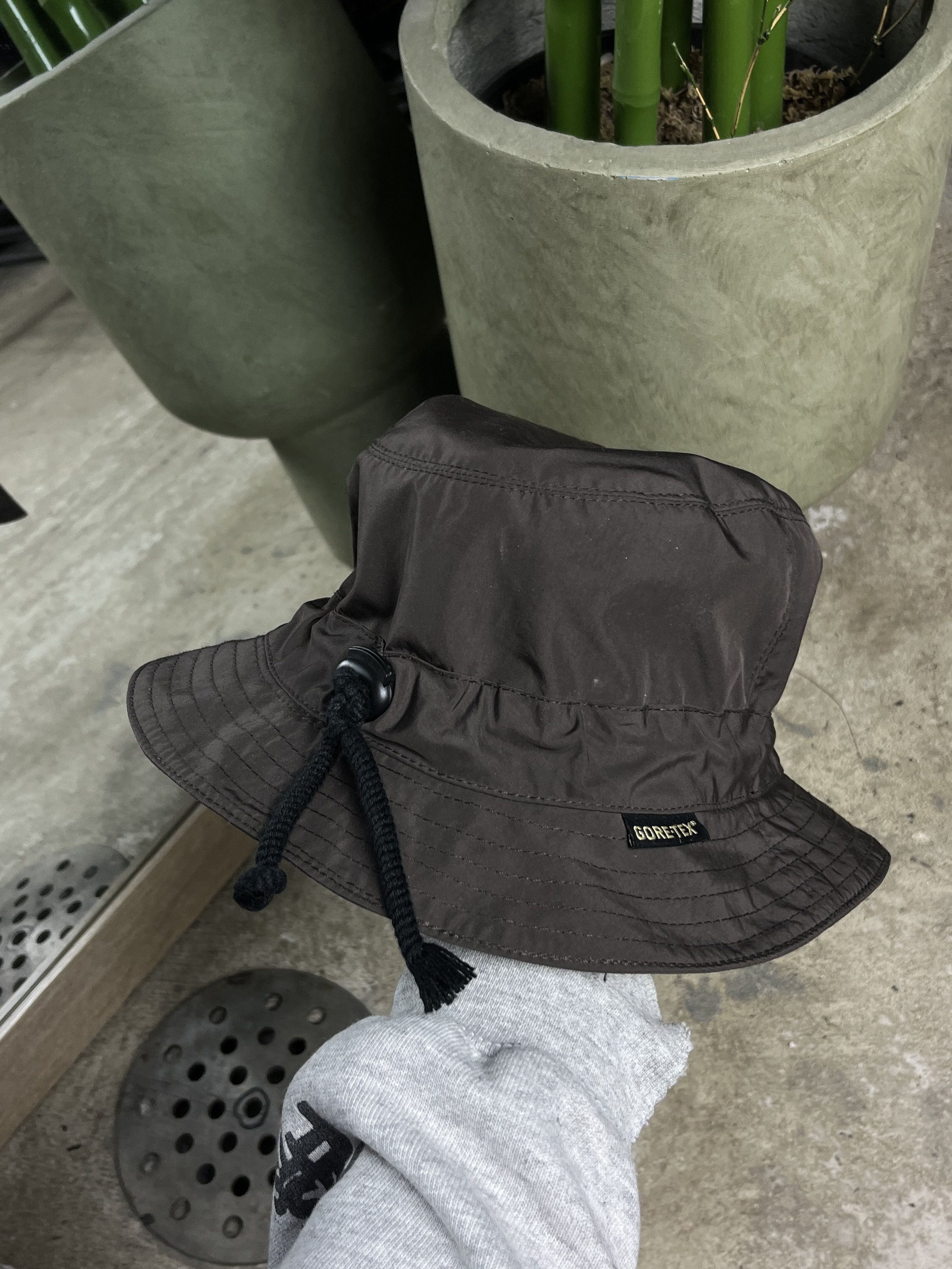 Vintage GORE-TEX BROWN BUCKET HAT - № 4514 Size ONE SIZE - 3 Thumbnail