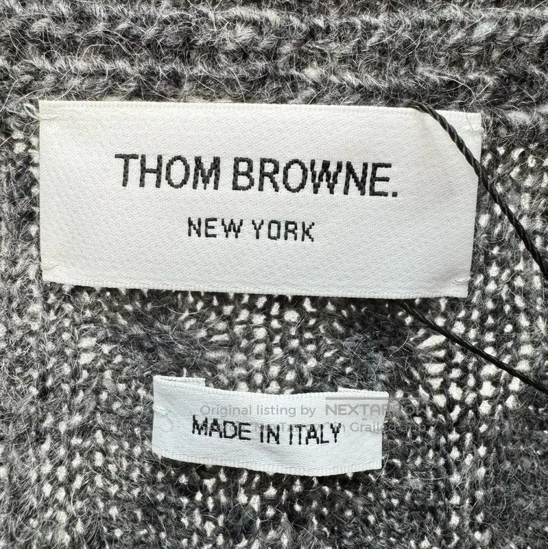 Thom Browne Thom Browne Gray Wool Striped Sweater . Size S / US 4 / IT 40 - 5 Thumbnail