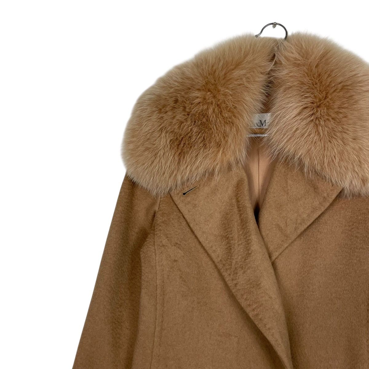 Max Mara Max Mara Brown Coat With Large Fur Collar Size XS / US 0-2 / IT 36-38 - 7 Thumbnail