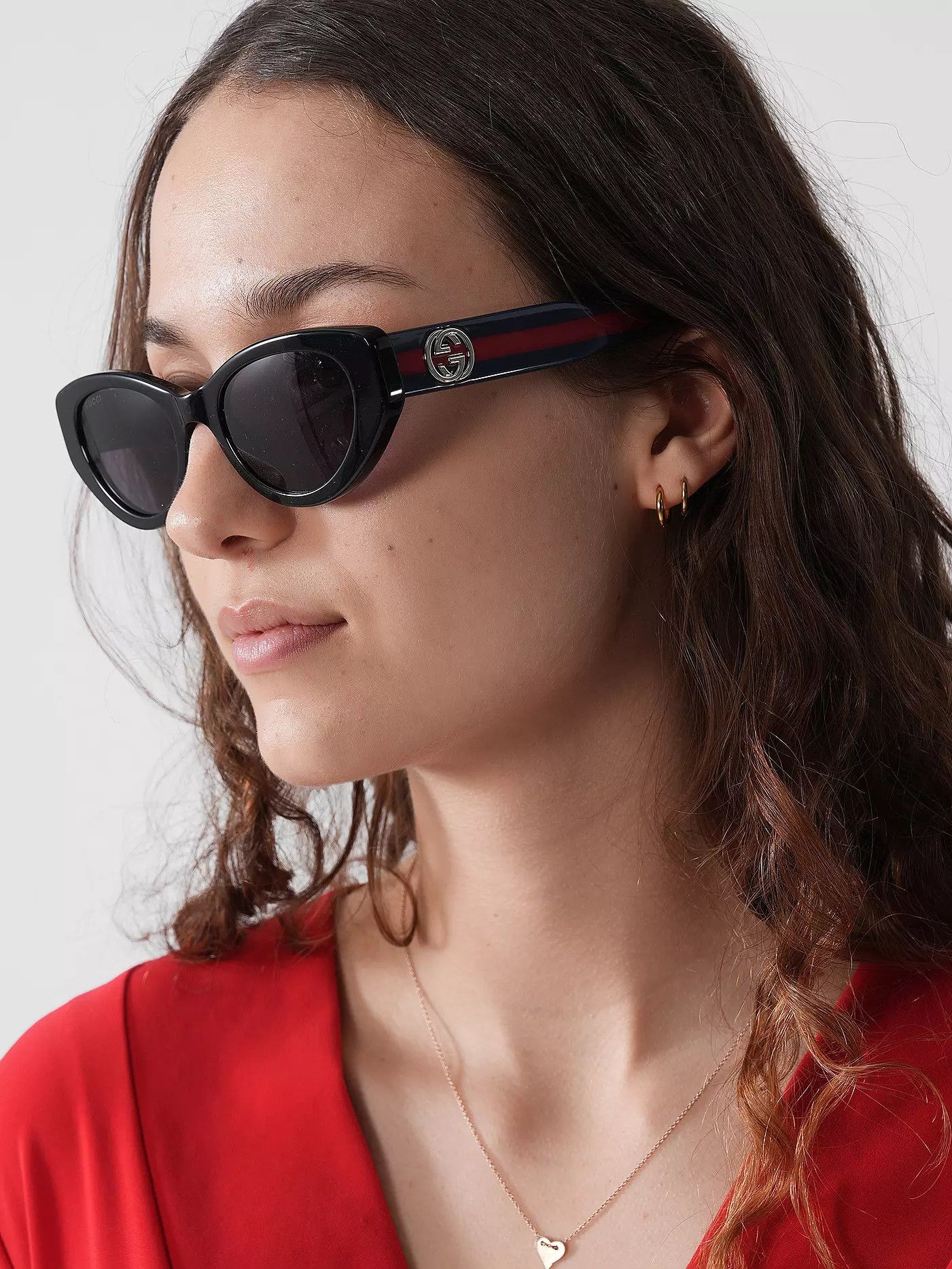 Gucci Gucci Women Sunglasses Cat Eye GG1862S 004 NEW AUTHENTIC Size ONE SIZE - 11 Thumbnail