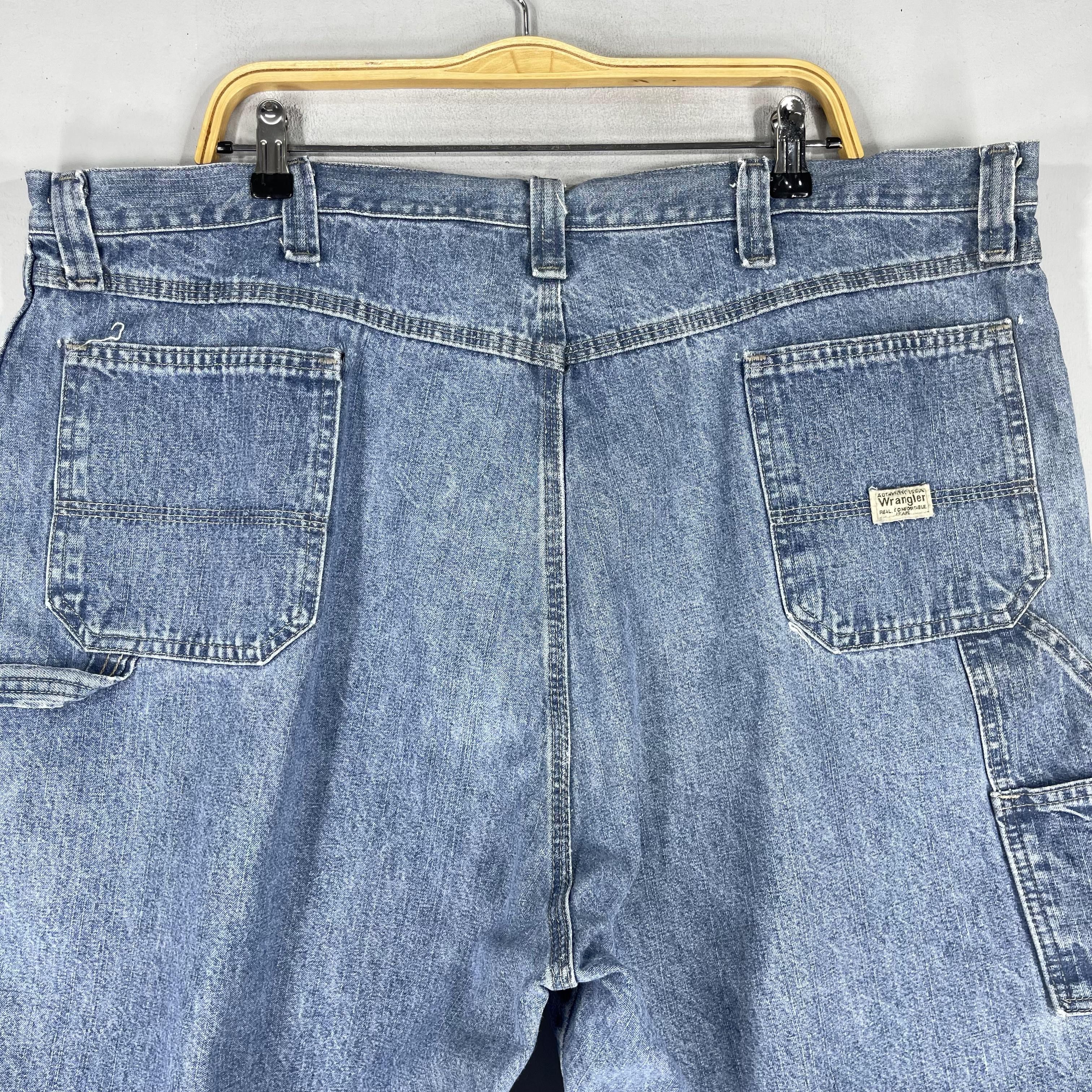 Vintage × Wrangler W43 Vintage Distressed Wrangler Carpenter Short Jeans Size US 43 - 6 Thumbnail