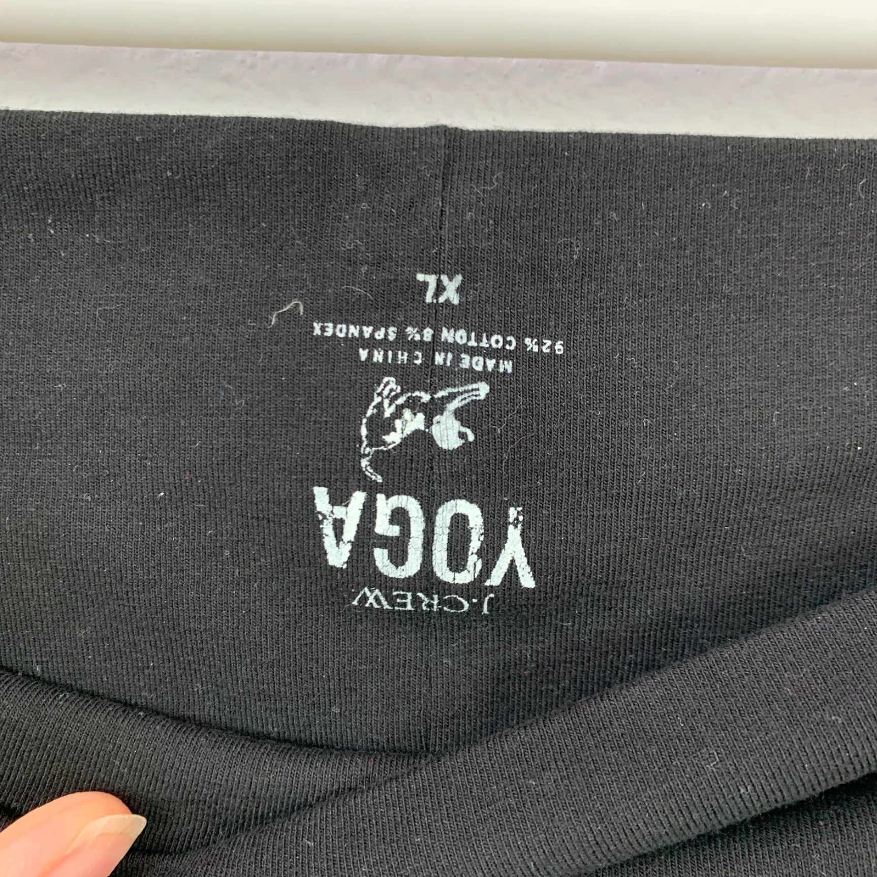 J.Crew J. Crew Black Foldover Waist Yoga Leggings XL NWT Leggings Women Athletic Activewear Slim Fit Pockets Stretch 32.5in Inseam Size 40" / US 18 - 3 Thumbnail