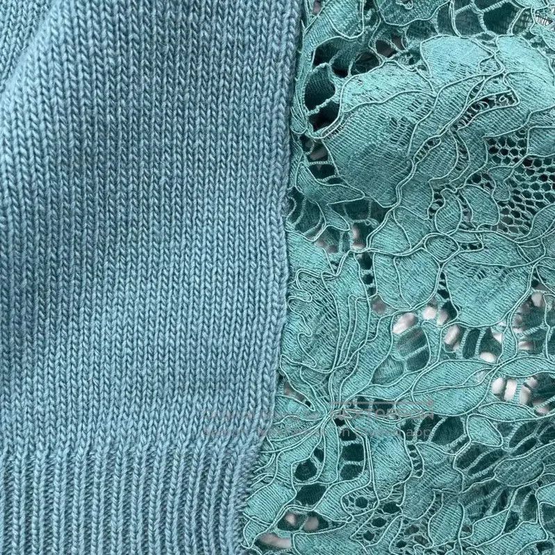Valentino Valentino Light Blue Cashmere-Blend Long Sleeve Sweater . Size L / US 10 / IT 46 - 4 Thumbnail