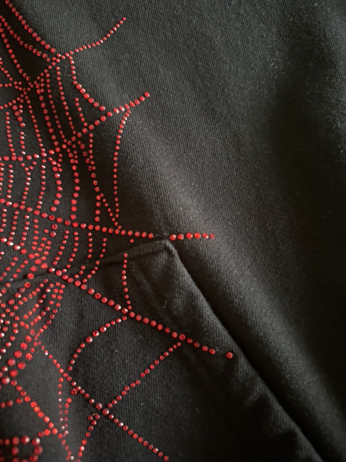 Sp5der Sp5der Web Hoodie Black Rhinestone Size US XL / EU 56 / 4 - 3 Thumbnail