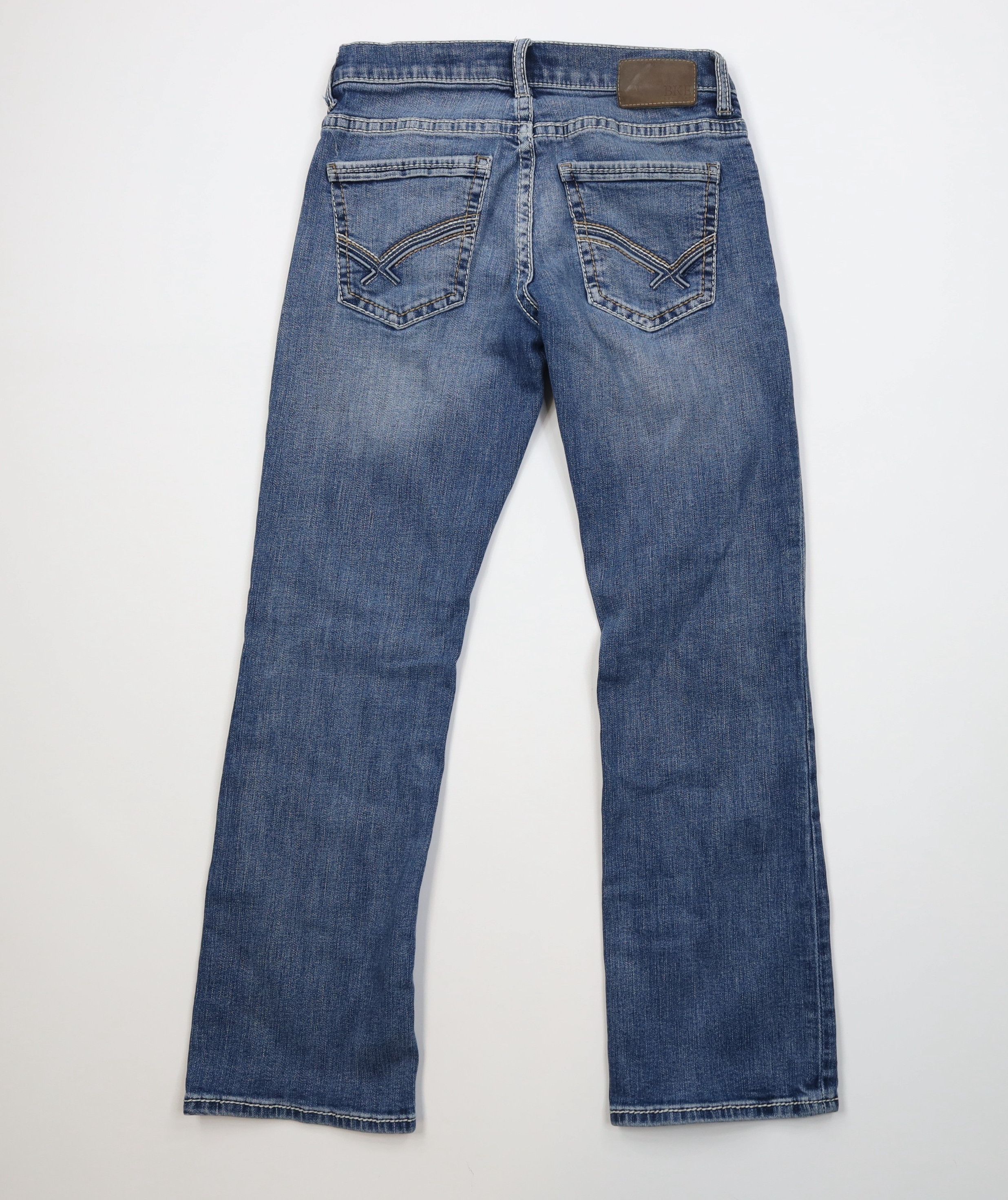 Vintage Buckle BKE Aiden Thick Stitch Stretch Bootcut Denim Jeans Size US 30 / EU 46 - 11 Thumbnail