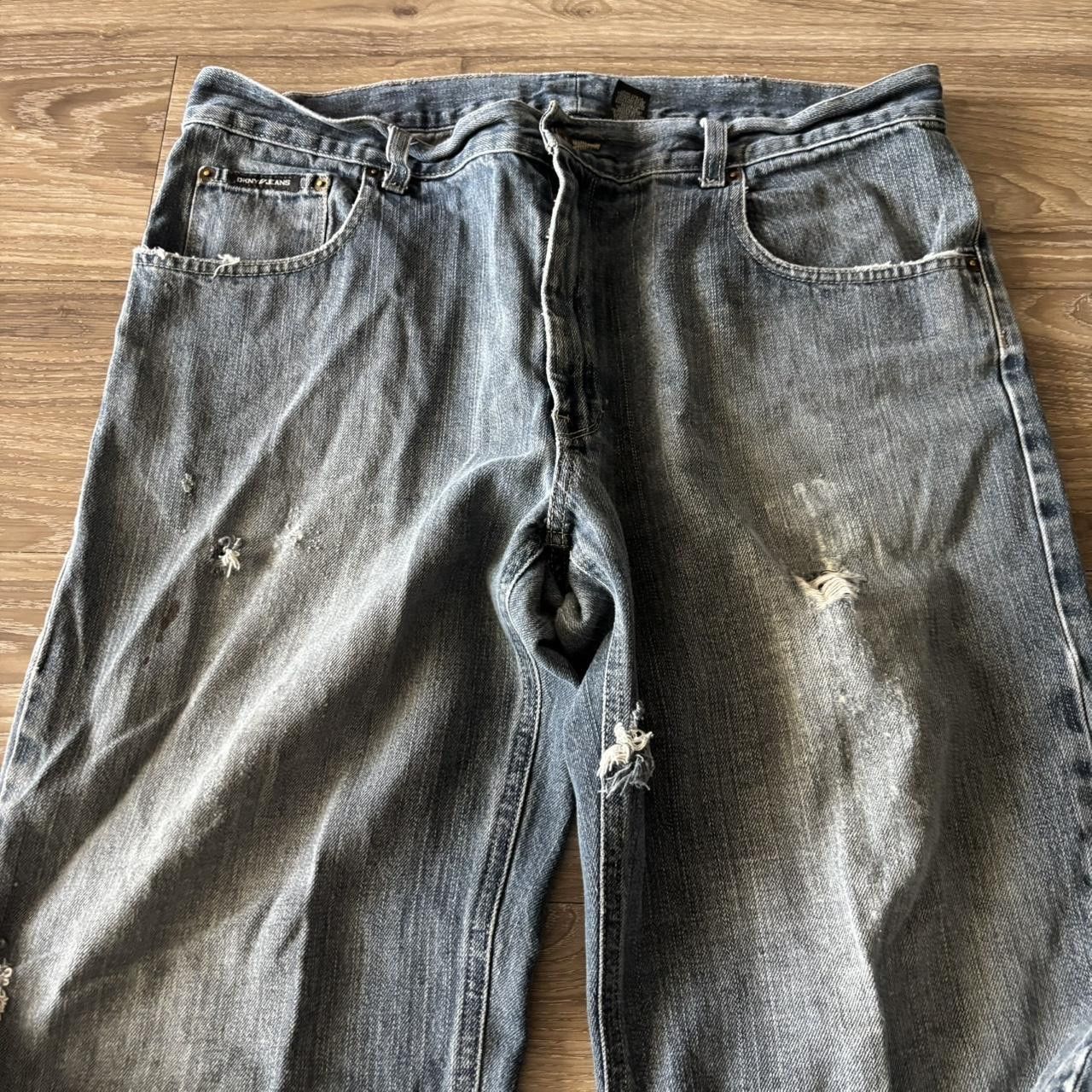 Vintage Crazy Vintage Y2K/2000s Grunge Dark Wash Skater Denim Jeans! 38x30 Size US 38 / EU 54 - 5 Thumbnail