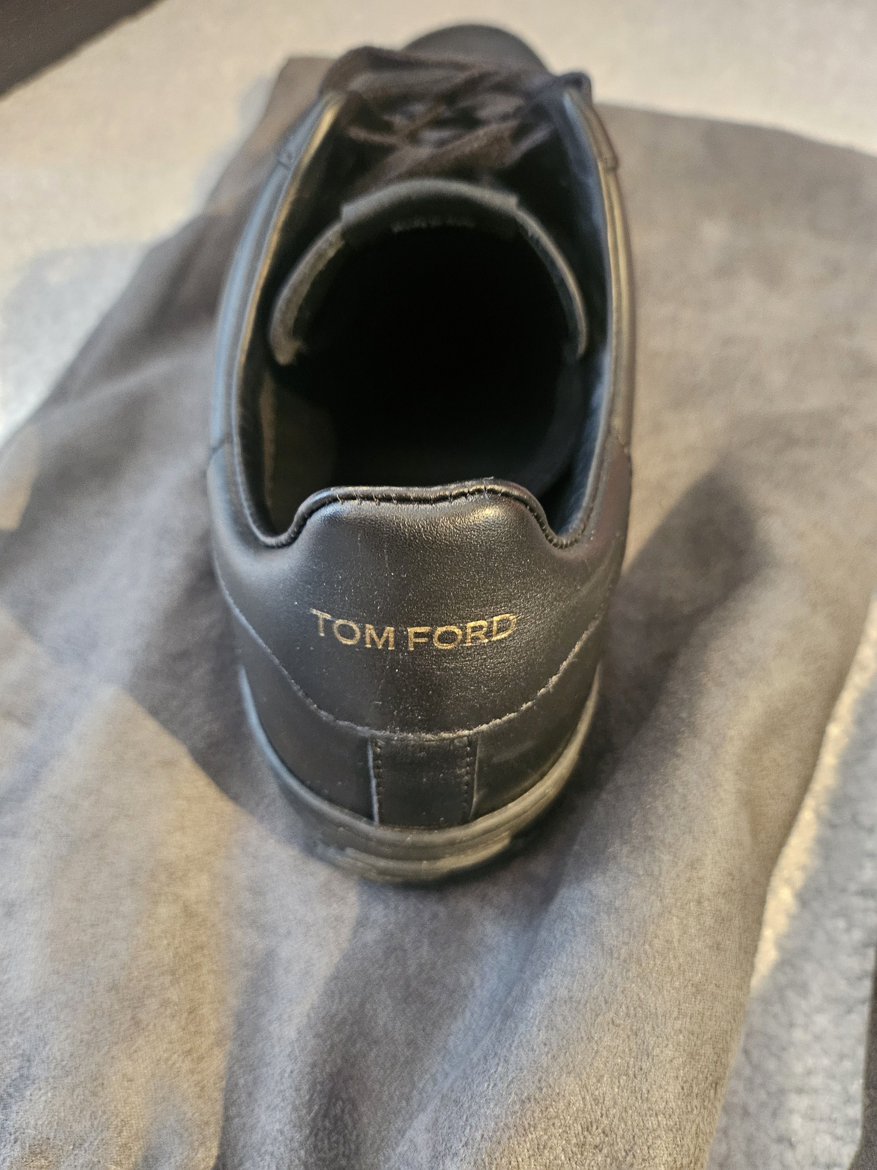 Tom Ford Tom Ford Black Shoes (Gold Logo) Size US 8 / EU 41 - 3 Thumbnail