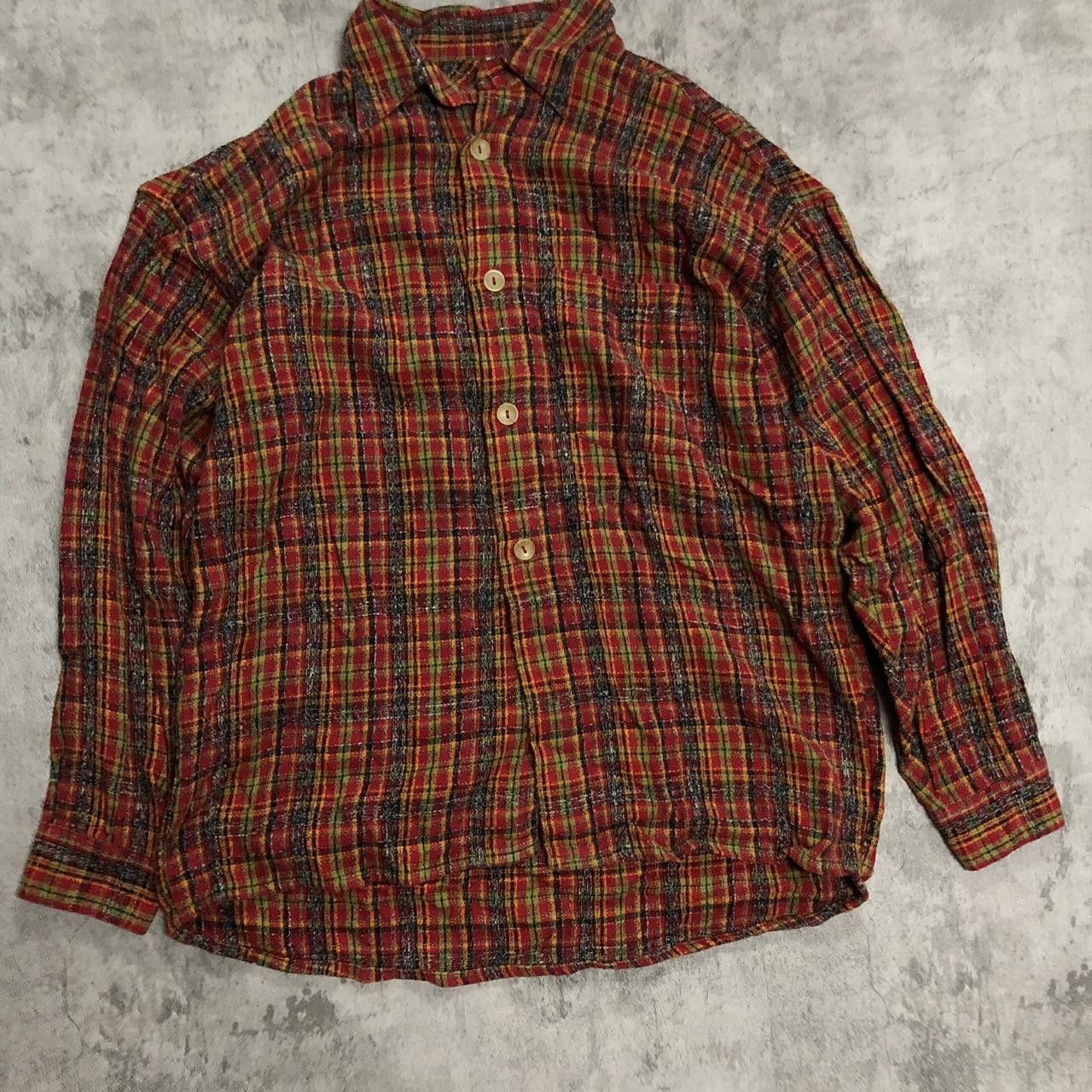 Other Red and green plaid button-up shirt with a relaxed, Size US M / EU 48-50 / 2 - 1 Thumbnail