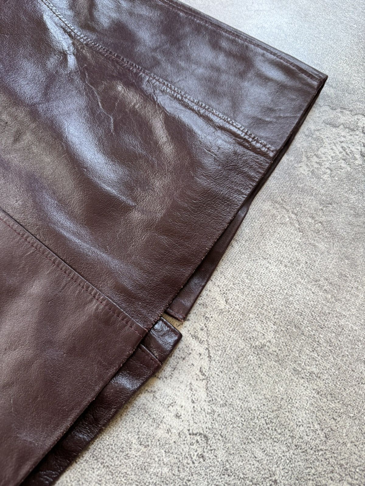 Gucci Gucci 46size retro vintage leather coat zip jacket 90s Size L / US 10 / IT 46 - 21 Thumbnail