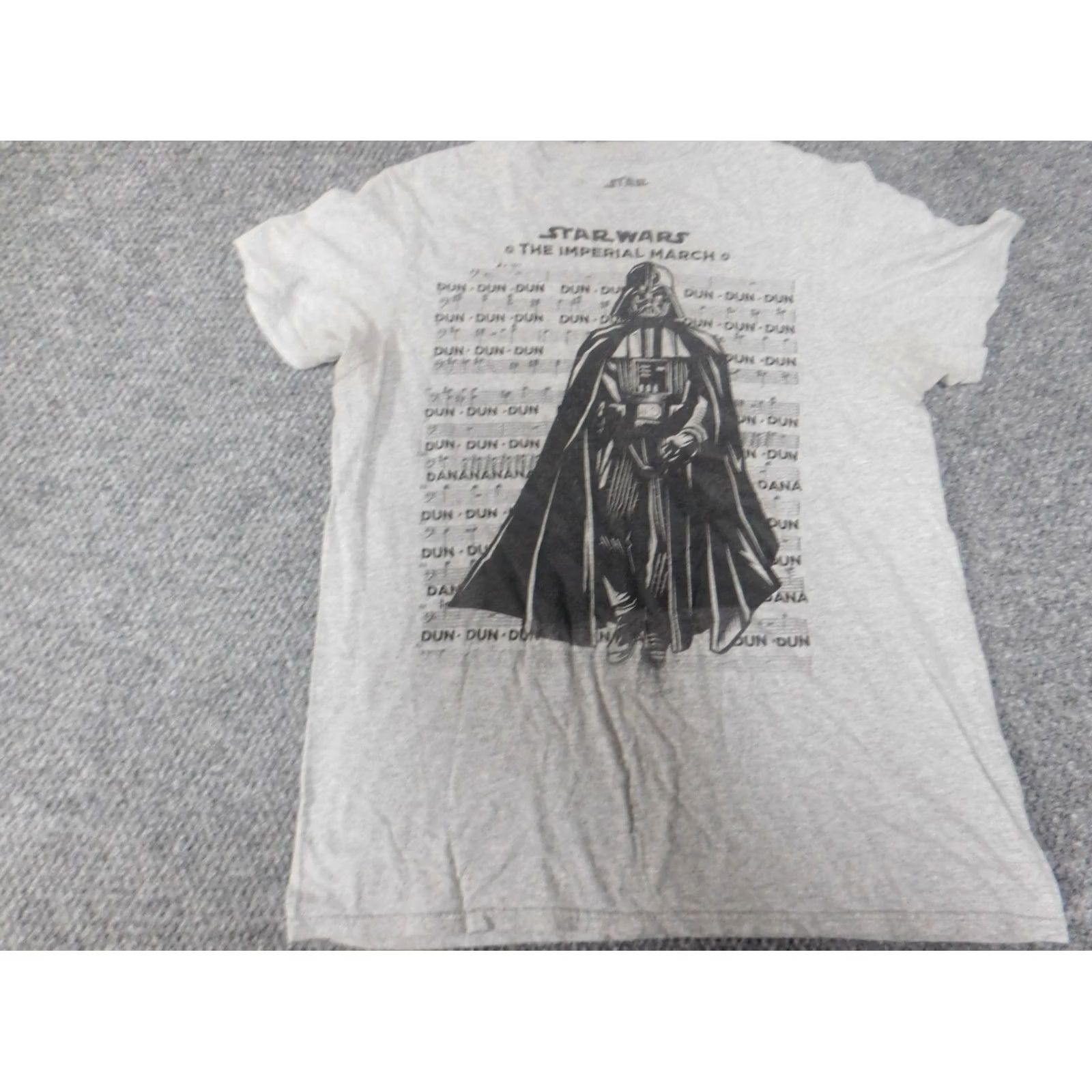 Star Wars Star Wars Mens Shirt T-Shirt Gray Medium Crew Neck Short Sleeve Logo Breathable Knit Cotton Regular Star Wars Theme Size US M / EU 48-50 / 2 - 2 Thumbnail