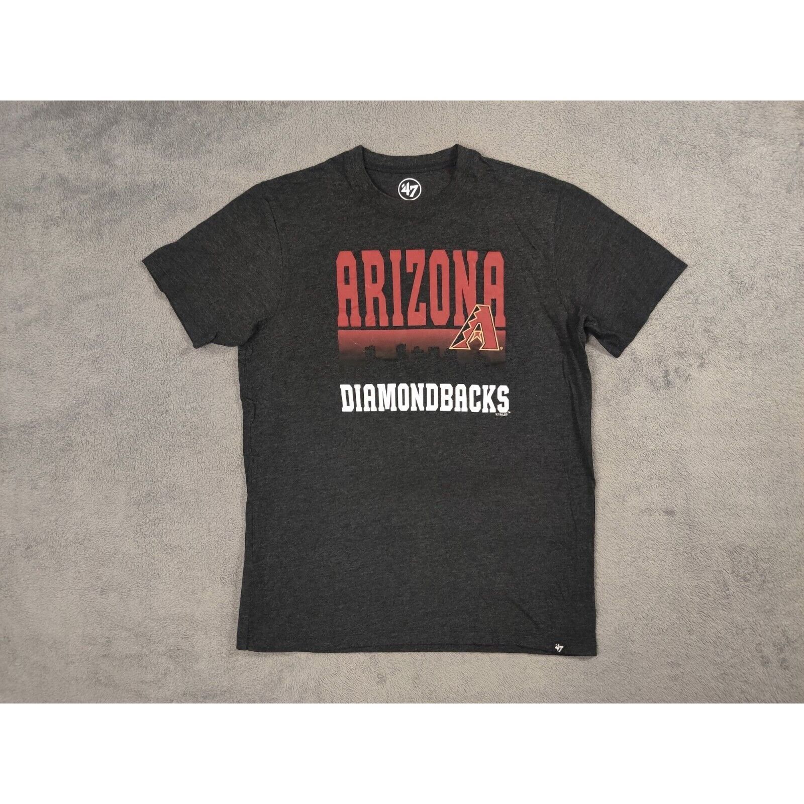 47 Arizona Diamondbacks Shirt Adult Mens Small Gray Spell Out Size US S / EU 44-46 / 1 - 1 Thumbnail