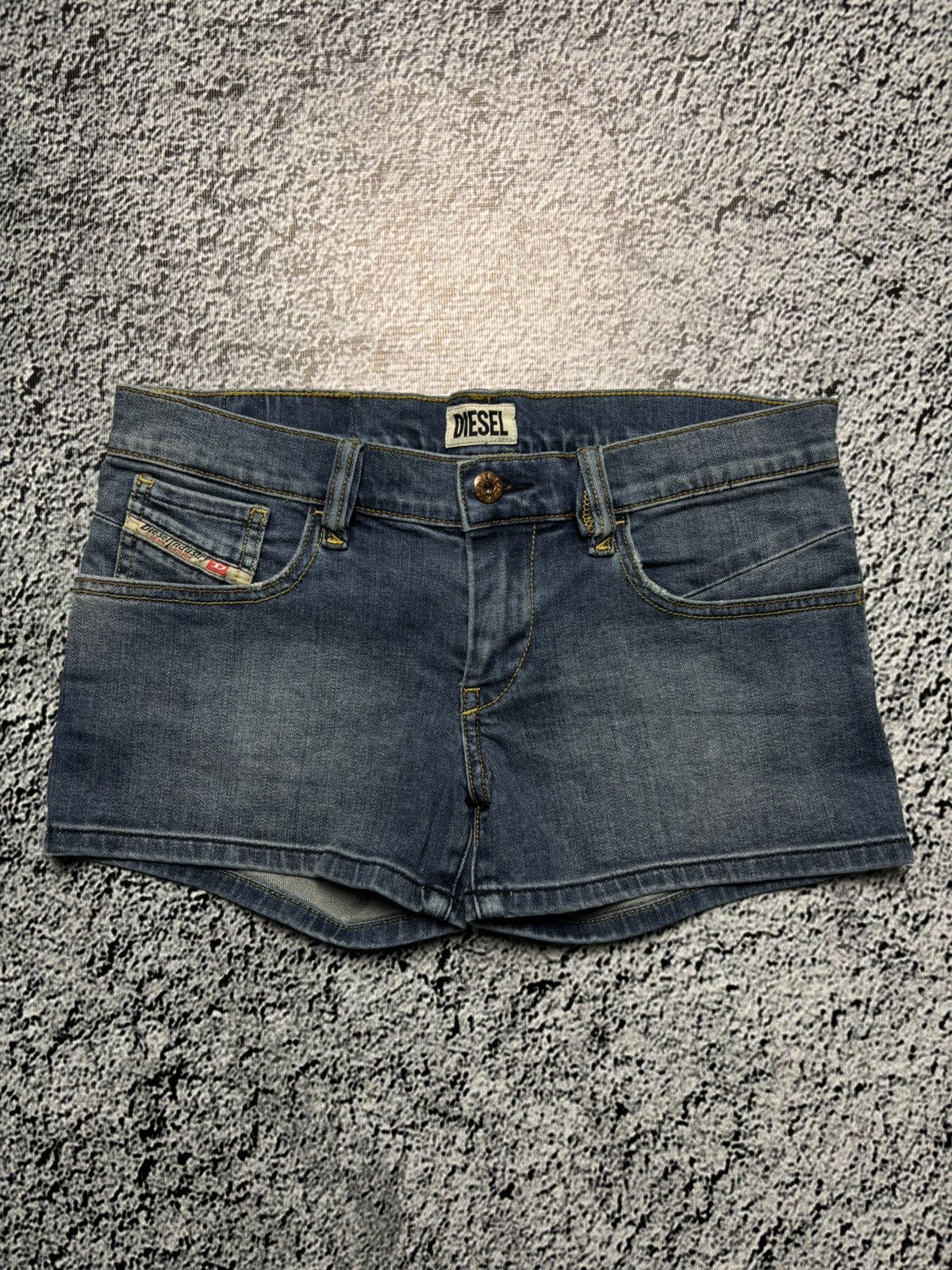 Diesel × Vintage Vintage 2000s Diesel mini y2k sexy shorts Size 26" / US 2 / IT 38 - 1 Thumbnail