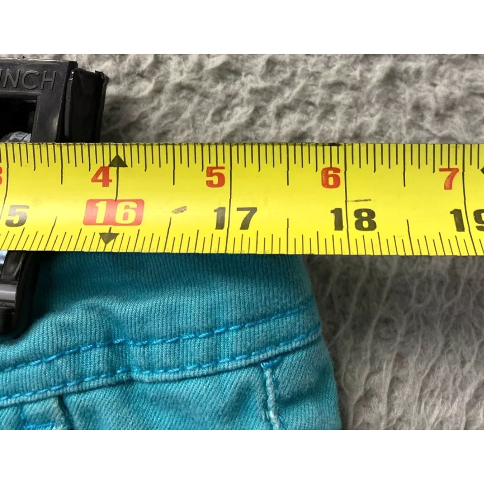 Vintage VINTAGE American Rag Cie Women's Bermuda Shorts Size 13 Aqua Denim Lightweight Spandex Size 34" / US 12 / IT 48 - 5 Thumbnail