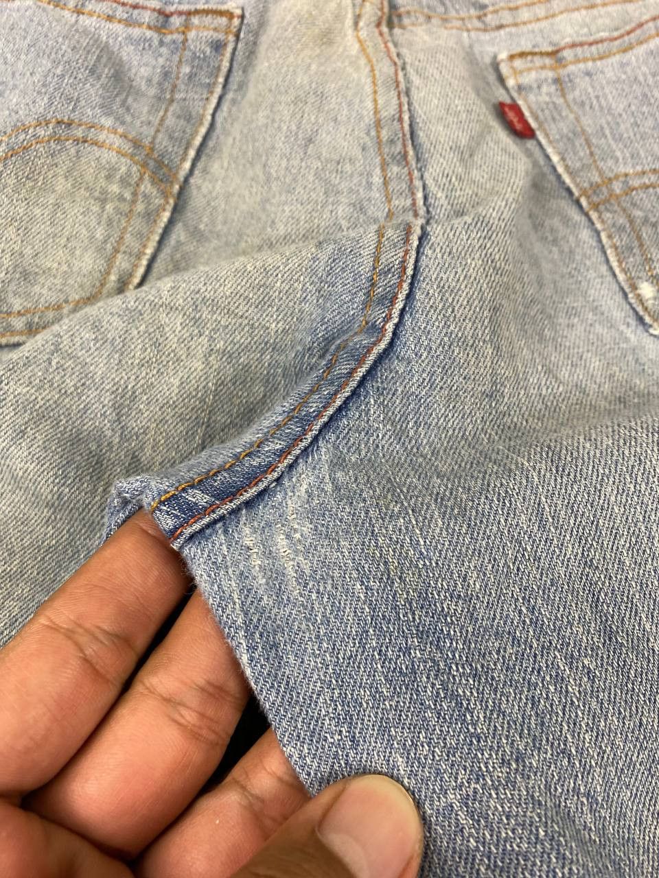 Levi's vintage levis 505 straight leg distressed denim Size US 31 - 5 Thumbnail