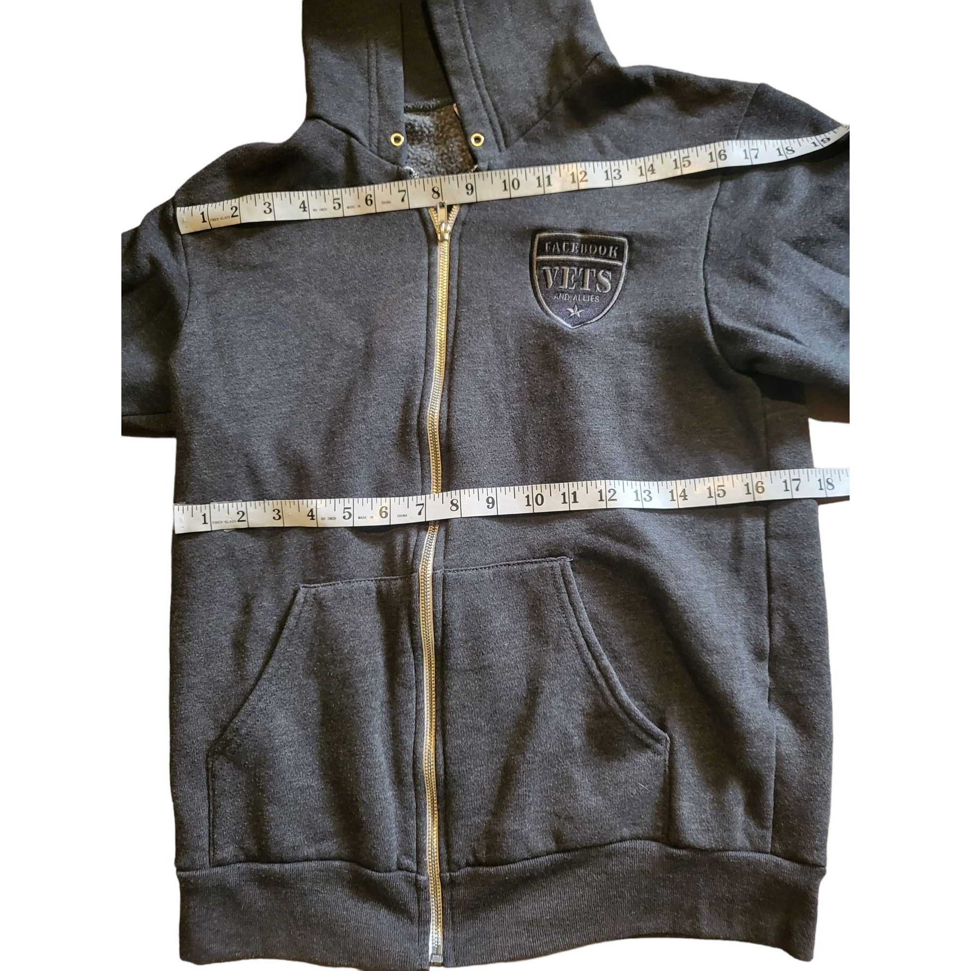 Other Facebook Vets And Allies Hooded Jacket Women Sz M Full Zip G Size M / US 6-8 / IT 42-44 - 4 Thumbnail
