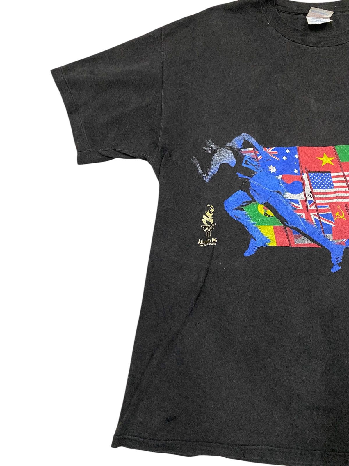USA Olympics Rare Vtg Atlanta 1996 Olympic Games Tee Size US L / EU 52-54 / 3 - 3 Thumbnail
