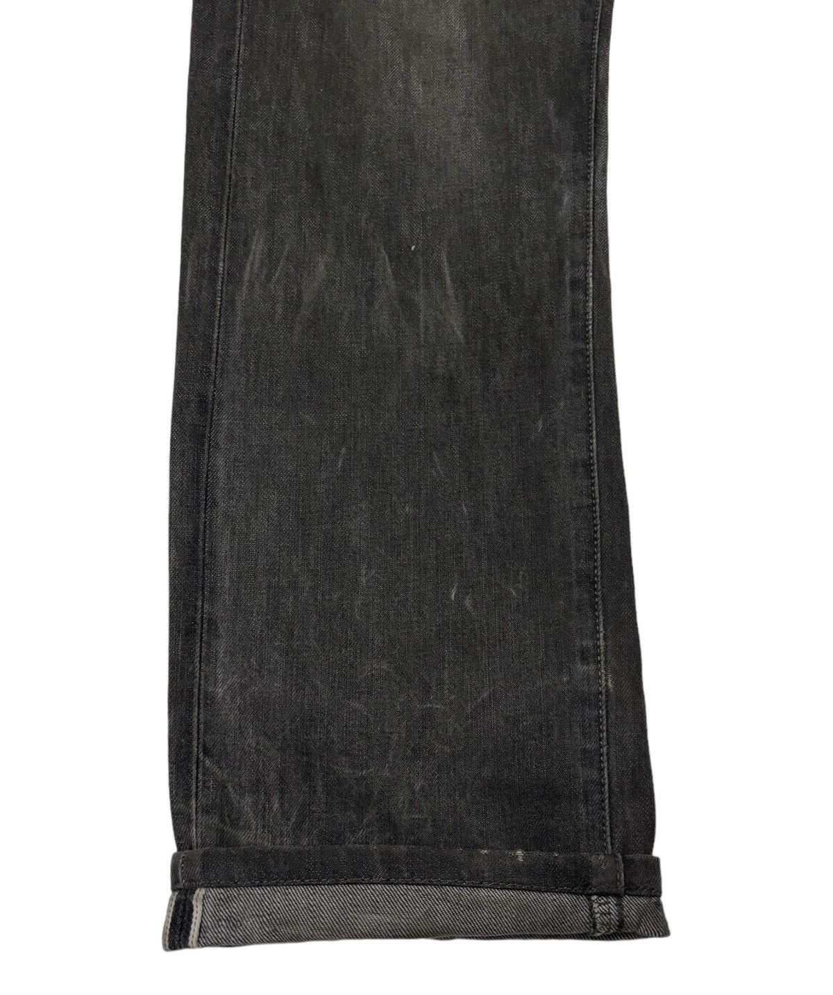 Undercover × Uniqlo 🔥UNIQLO JAPAN SELVEDGE DISTRESSED BLACK DENIM JEANS Size US 32 / EU 48 - 8 Thumbnail