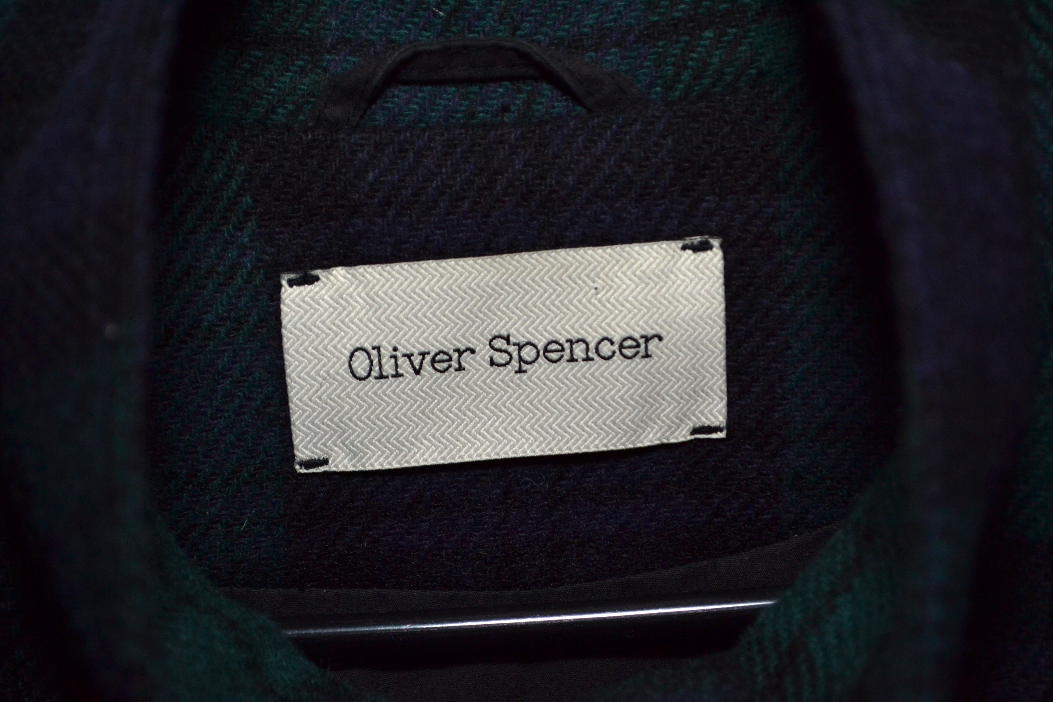 Oliver Spencer Oliver Spencer Woolen 40 size Plaid High Neck Jacket Size US L / EU 52-54 / 3 - 3 Thumbnail