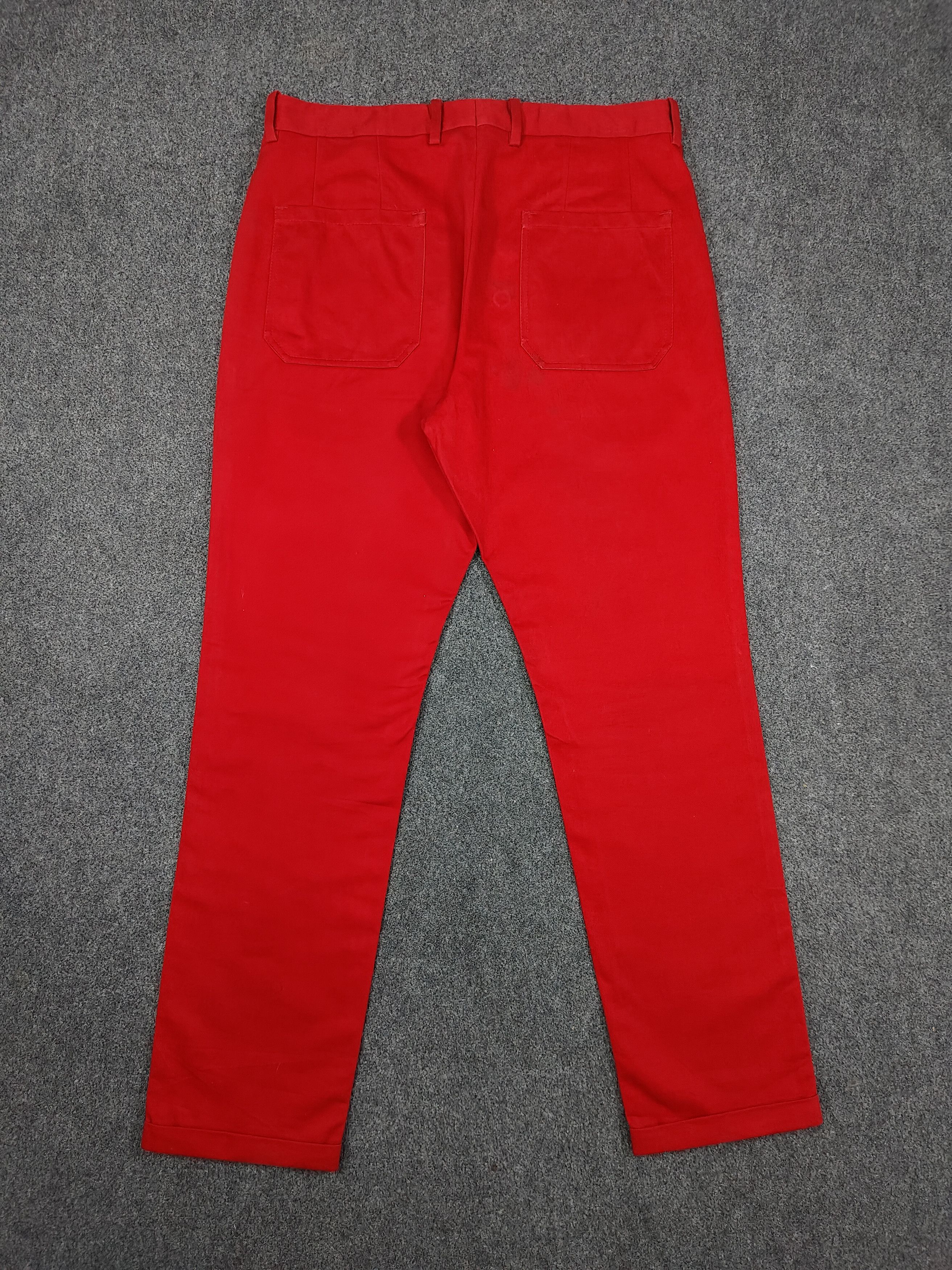 Marni Marni- Minimalism Blood Red Tailored Trousers Size US 31 - 4 Thumbnail