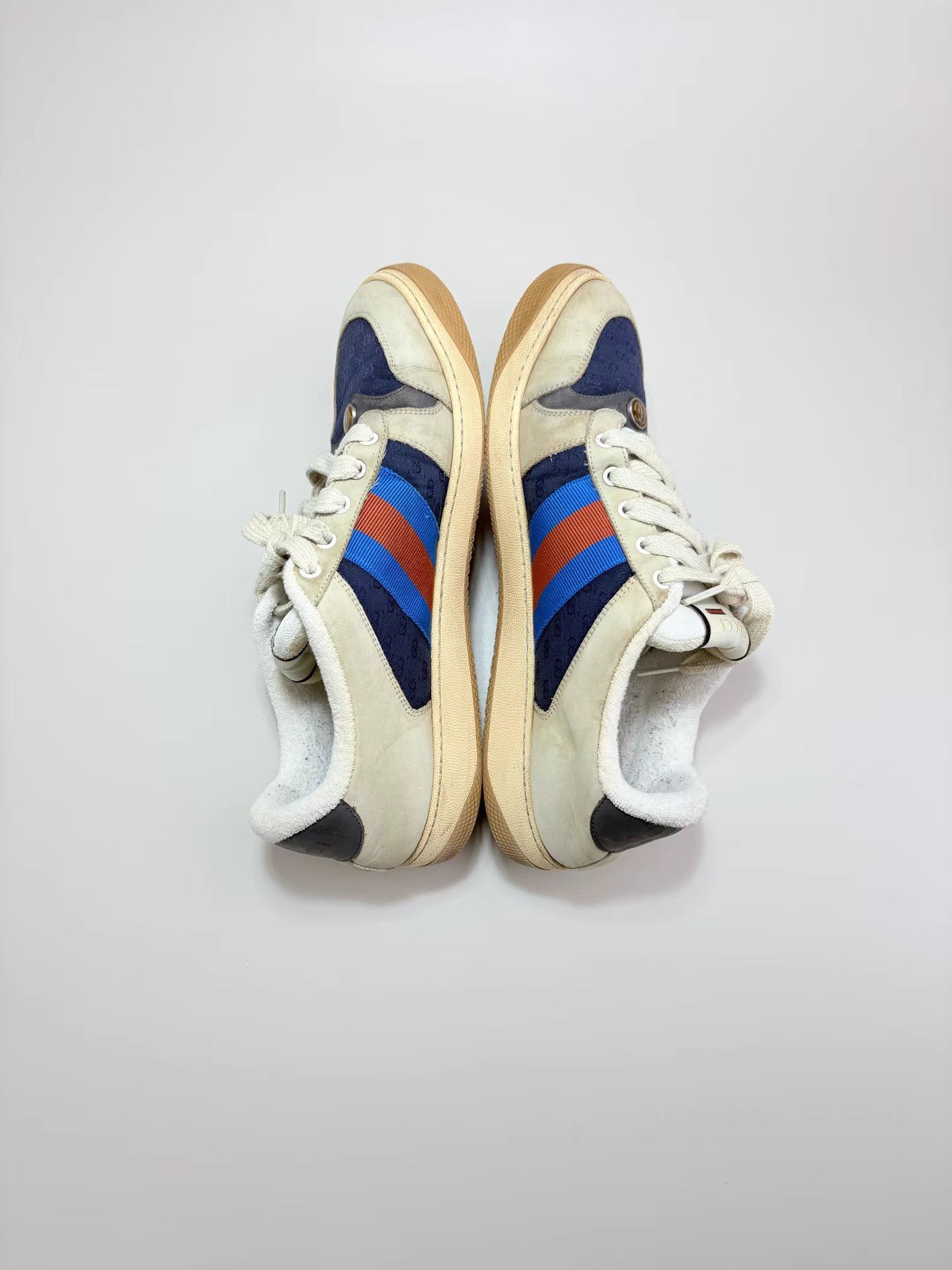 Gucci GUCCI Red & Blue Screener Sneakers K1 Size US 10 / EU 43 - 4 Thumbnail