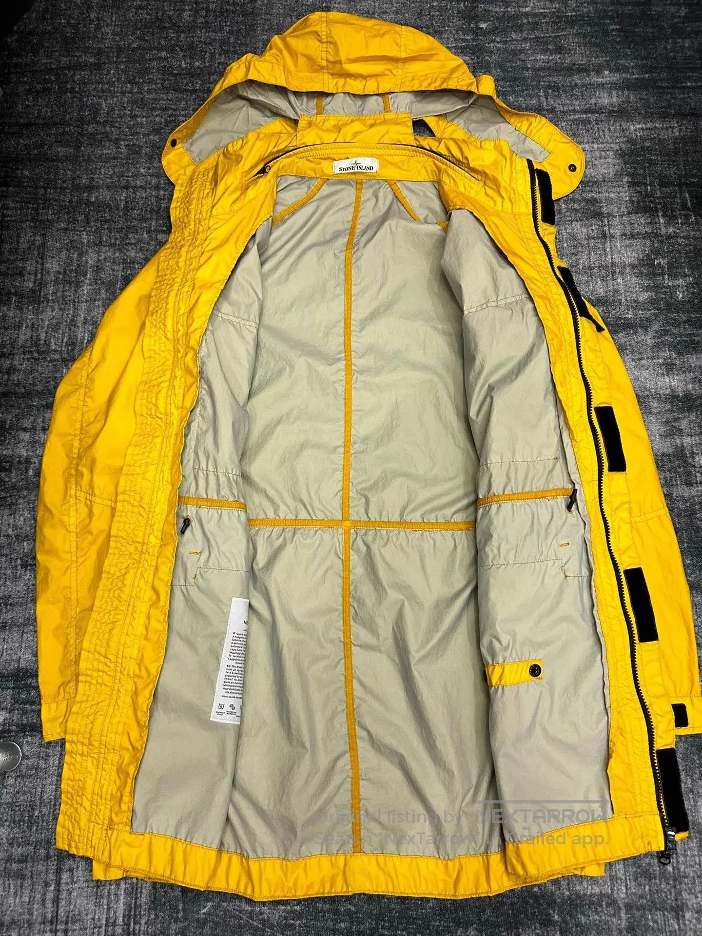 Stone Island Yellow Hooded Utility Jacket with Multiple Pockets. Size US M / EU 48-50 / 2 - 4 Thumbnail