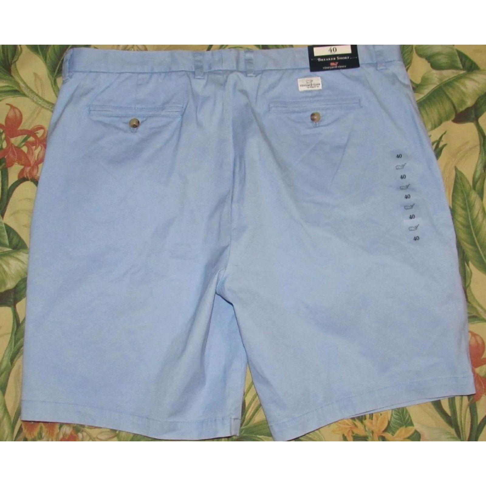 Vineyard Vines VINEYARD VINES Blue Cotton 9" Breaker Chino Shorts 40 NWT Mens Regular 40 Blue Chino Shorts Size US 40 / EU 56 - 3 Thumbnail